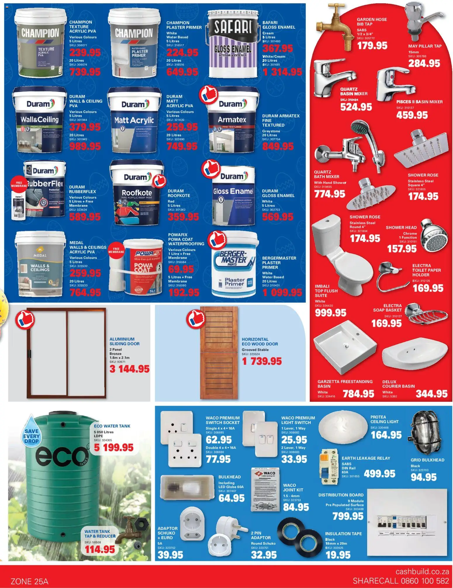New Cashbuild catalogue – valid from 23.03.2026 | Page: 3 | Products: Paint, Toilet, Switch, Toilet paper