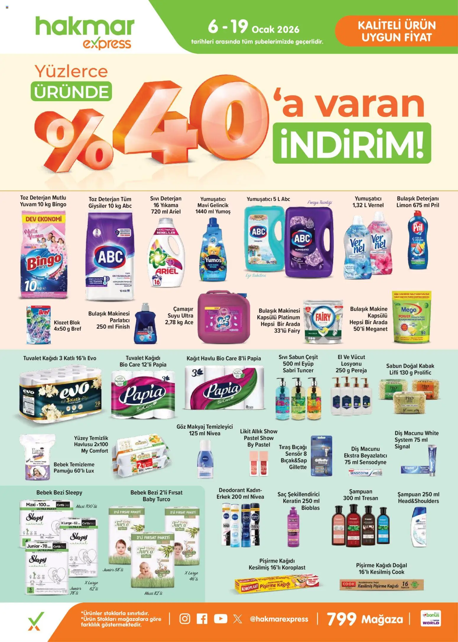Hakmar Express Salı Aktüel Ürünler - 06.01.2026 tarihinden itibaren geçerlidir | Sayfa: 2 | Ürünler: Makyaj, Limon, Tuvalet kağıdı, Bulaşık makinesi