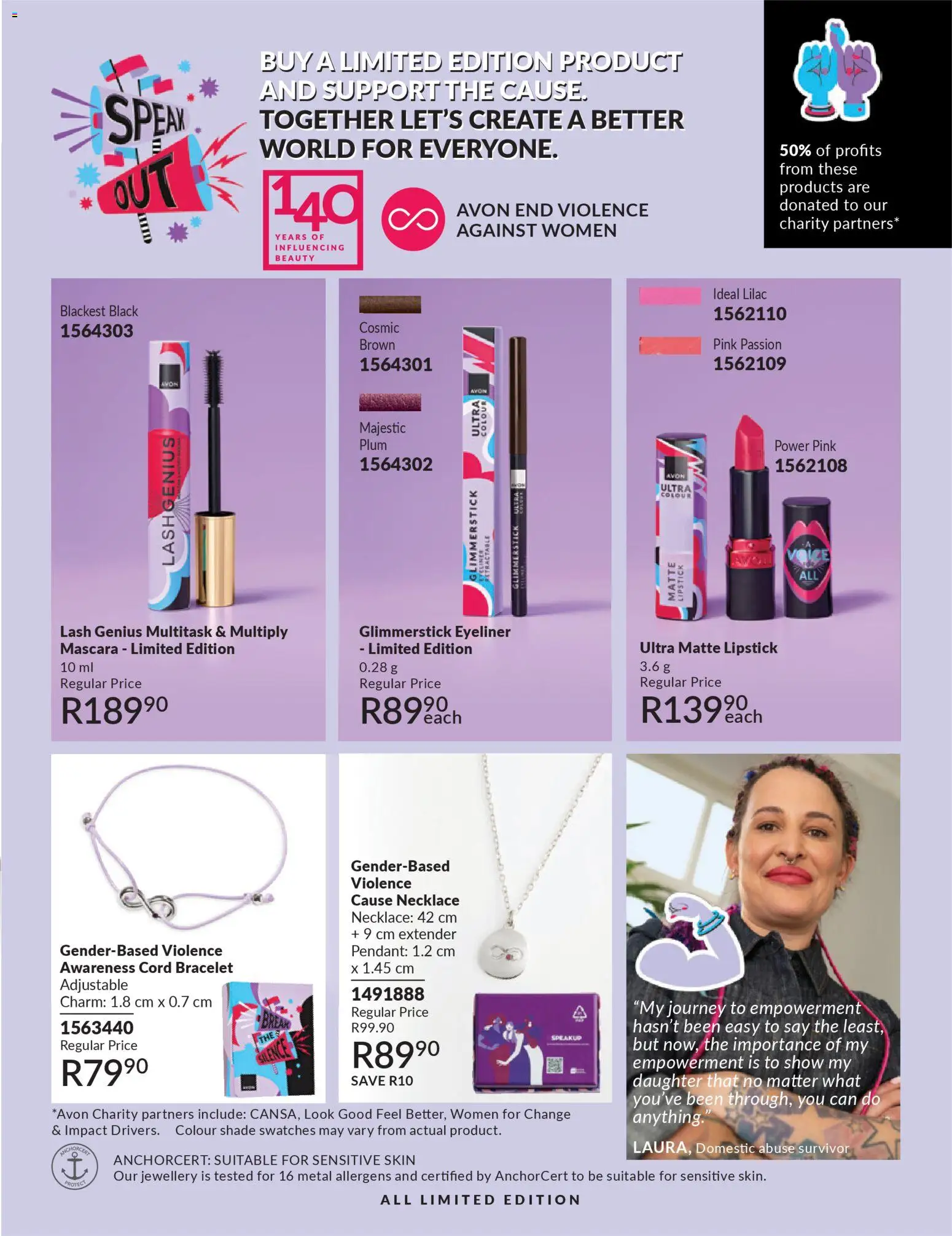 New Avon catalogue – valid from 01.03.2026 | Page: 11 | Products: Mascara, Eyeliner, Lipstick