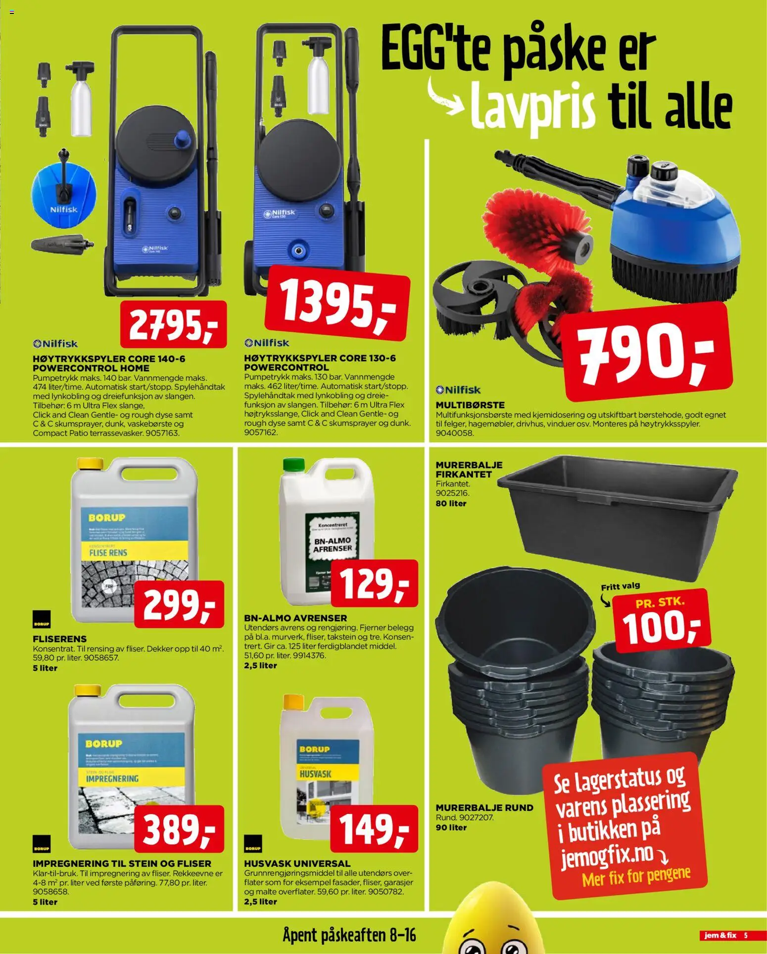 {H1} | Side: 5 | Produkter: Høytrykkspyler, Сушильные машины