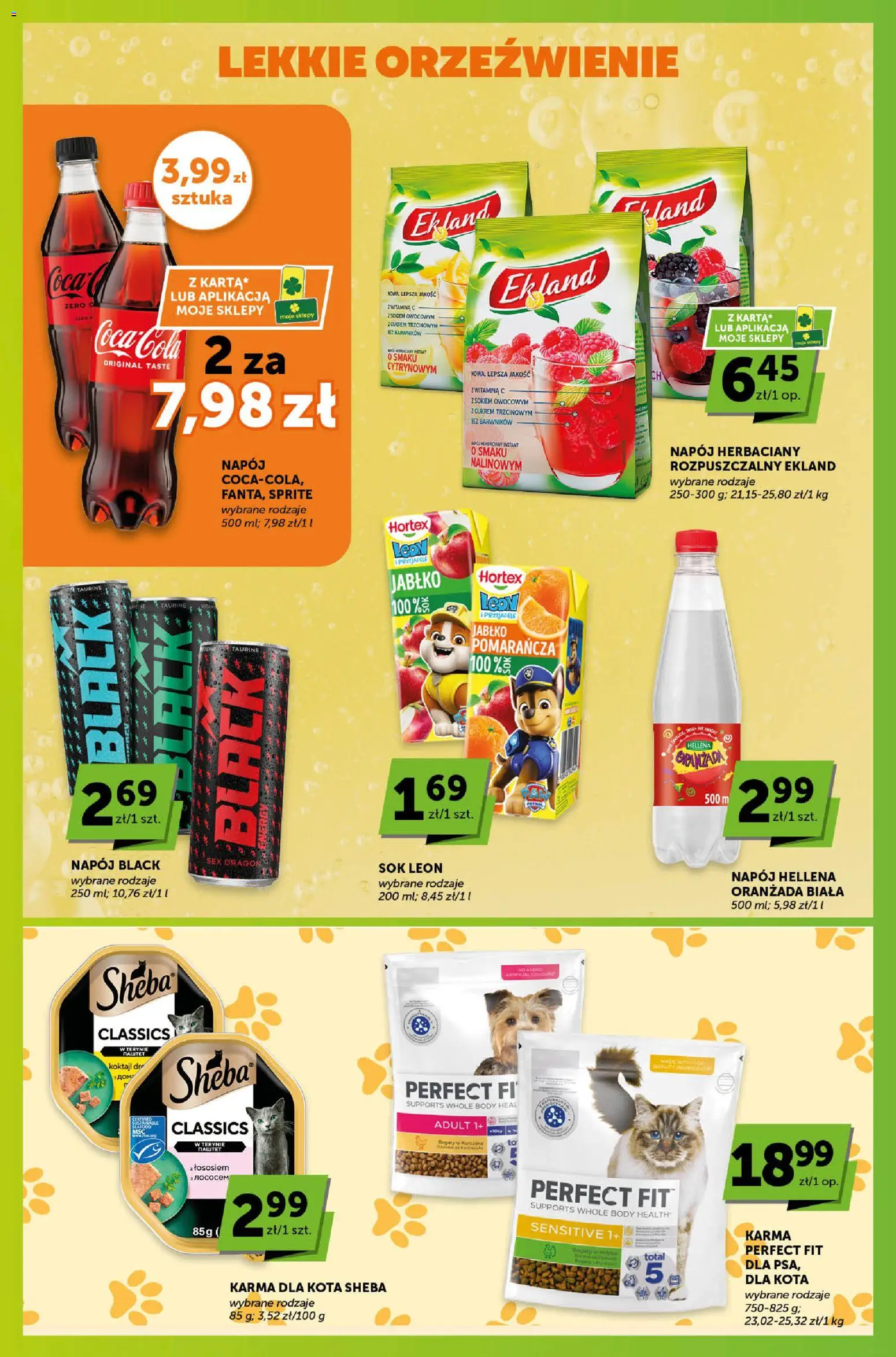Groszek gazetka - Sprawdź, co więcej od 16.04.2026 | Strona: 6 | Produkty: Sprite, Karma dla kota, Sok, Body