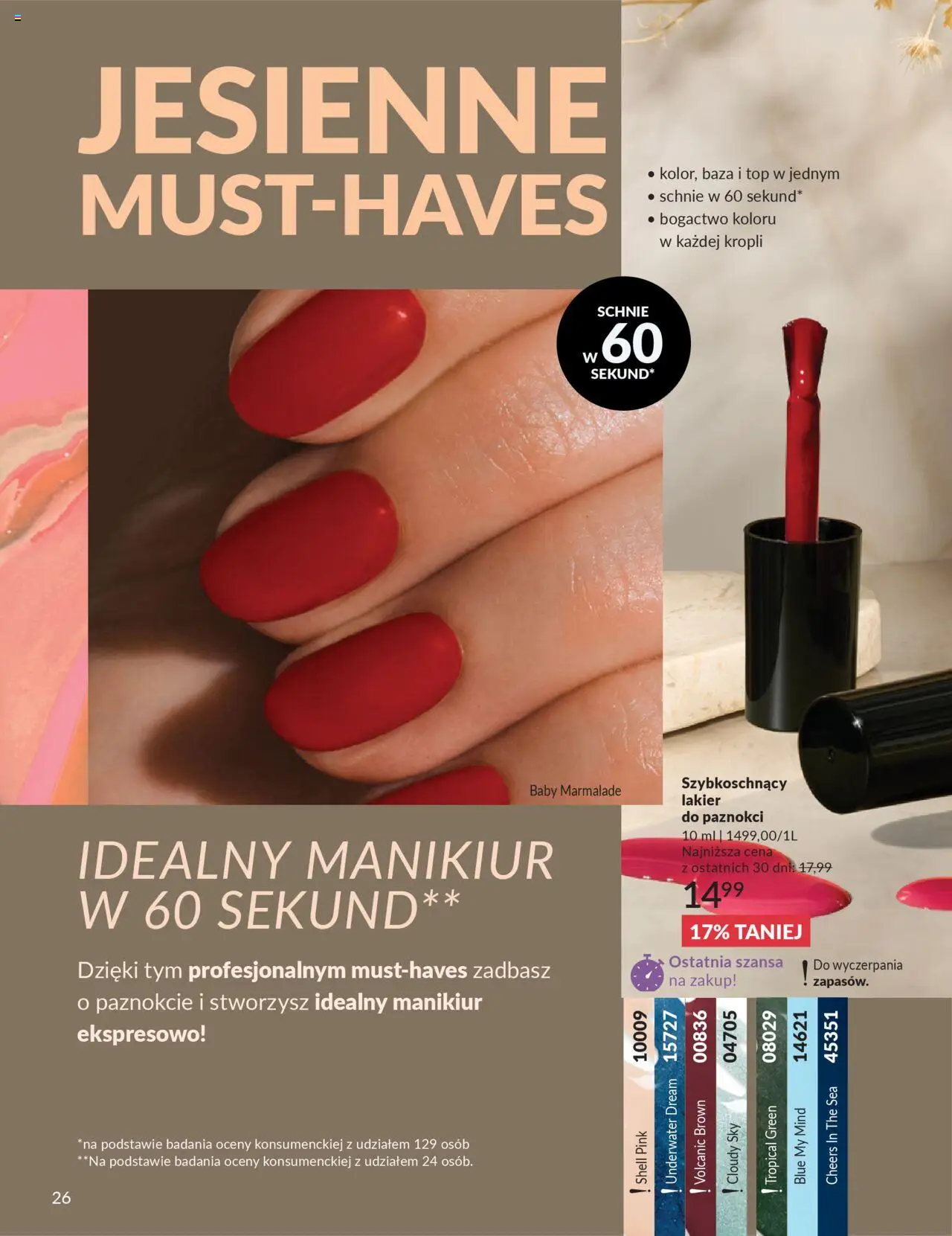 Avon Katalog 10 2025 od 01.10.2025 | Strona: 26 | Produkty: Top, Lakier do paznokci