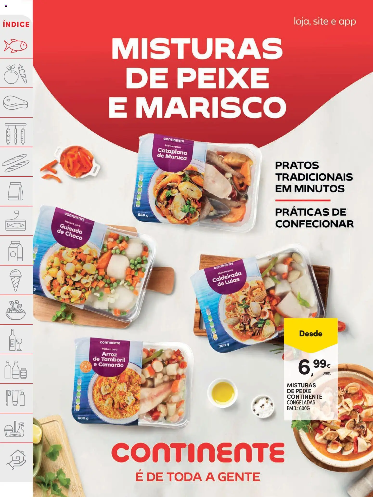 Continente folheto │ válido de 28.04.2026 | Página: 2 | Produtos: Pratos, Lulas, Arroz, Peixe