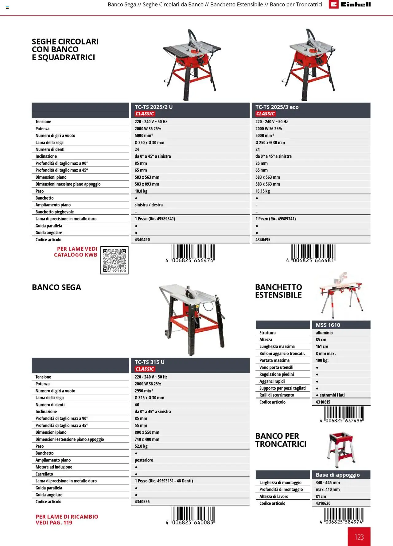 Volantino Einhell del 06.02.2025 | Pagina: 123 | Prodotti: Alluminio, Sega
