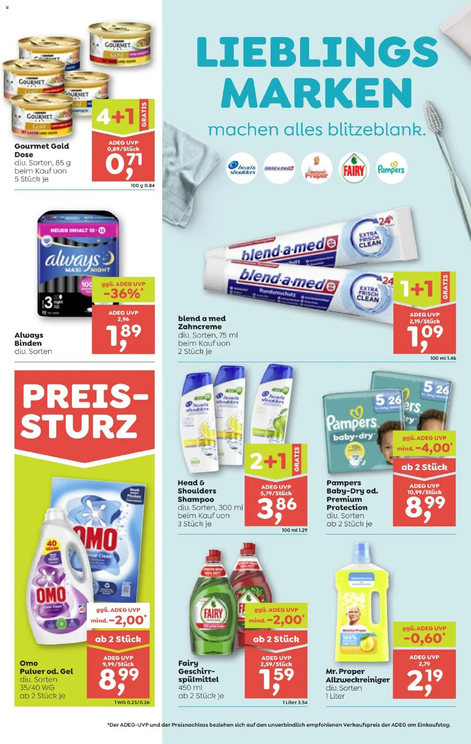ADEG Vorarlberg gültig ab 29.01.2026 | Seite: 11 | Produkte: Pampers, Shampoo