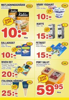 Nya Pulsen - erbjudanden - Förhandsvisning av reklamblad från butik Nya Pulsen aktuell från 12.01.2026 | Sida: 6 | Produkter: Fetaost, Riven ost, Yoghurt, Matlagningsgrädde