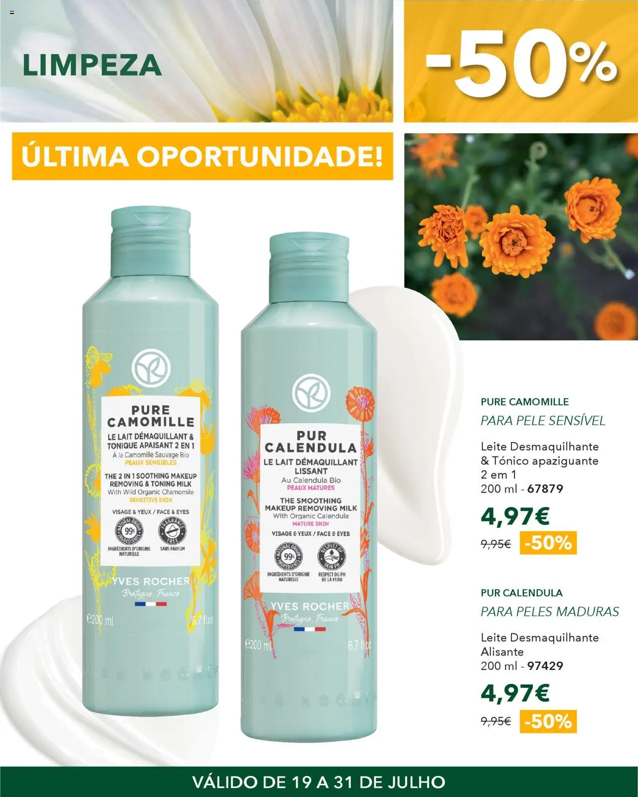 Yves Rocher Descontos extra │ válido de 19.07.2025 | Página: 6 | Produtos: Leite