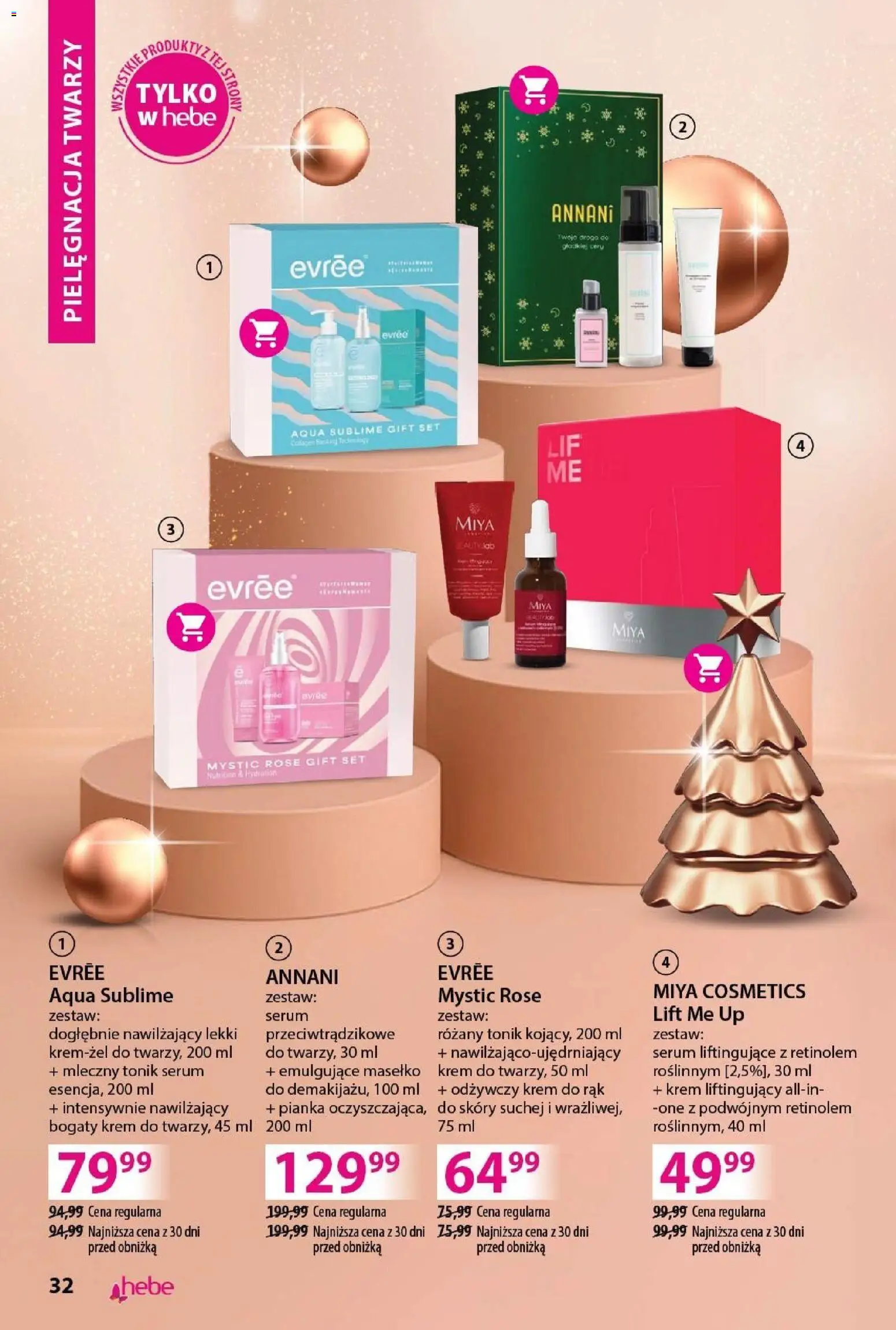 Hebe Gazetka - Katalog od 02.12.2025 | Strona: 32 | Produkty: Krem do rąk, Krem, Tonik