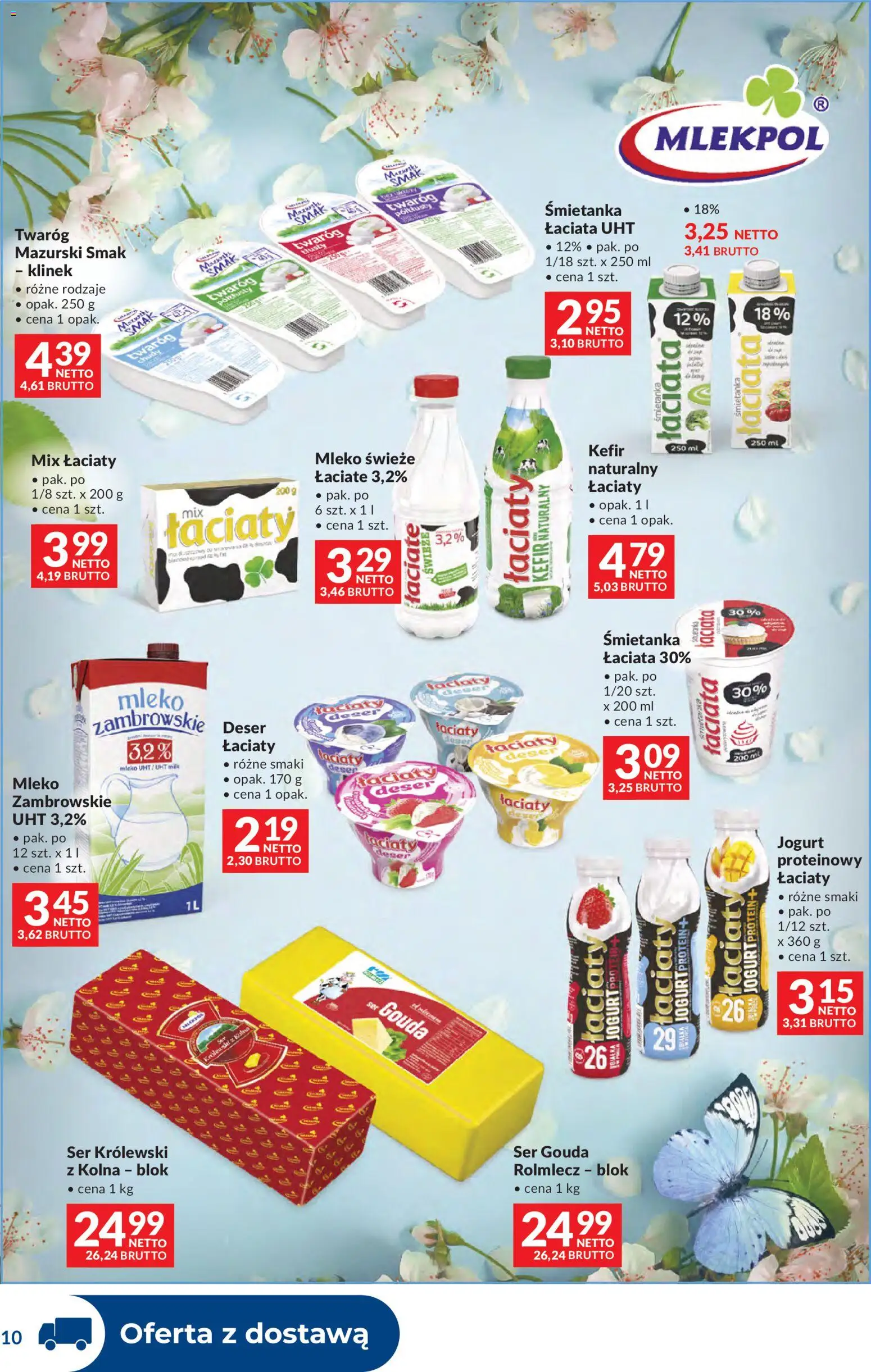 Makro gazetka - Dystrybucja do sklepów od 28.04.2026 | Strona: 10 | Produkty: Kefir, Mleko, Ser, Twaróg