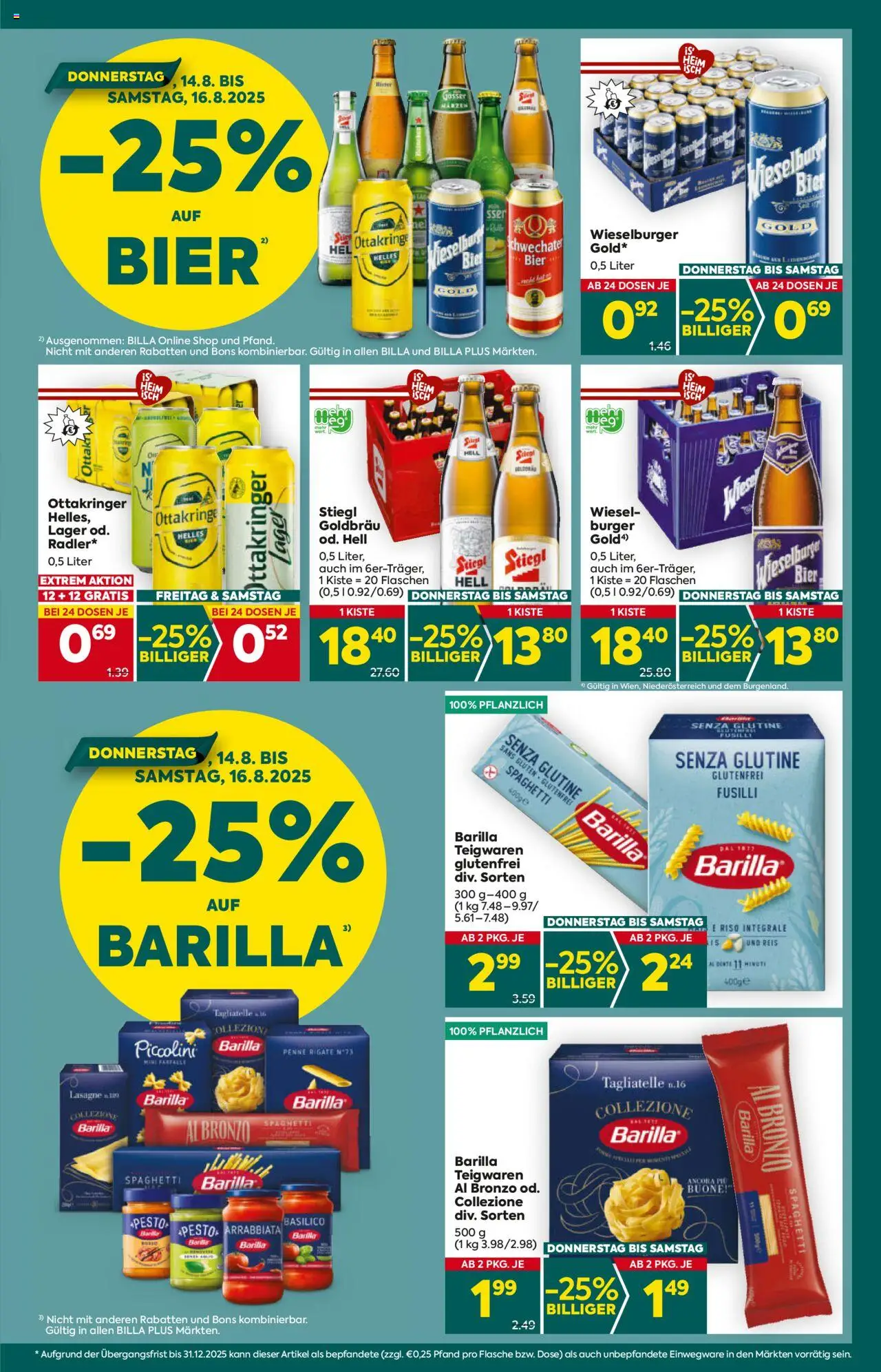 Billa Plus Flugblatt gültig ab 14.08.2025 | Seite: 3 | Produkte: Jääkaappipakastin, Grill, Käse, Bier