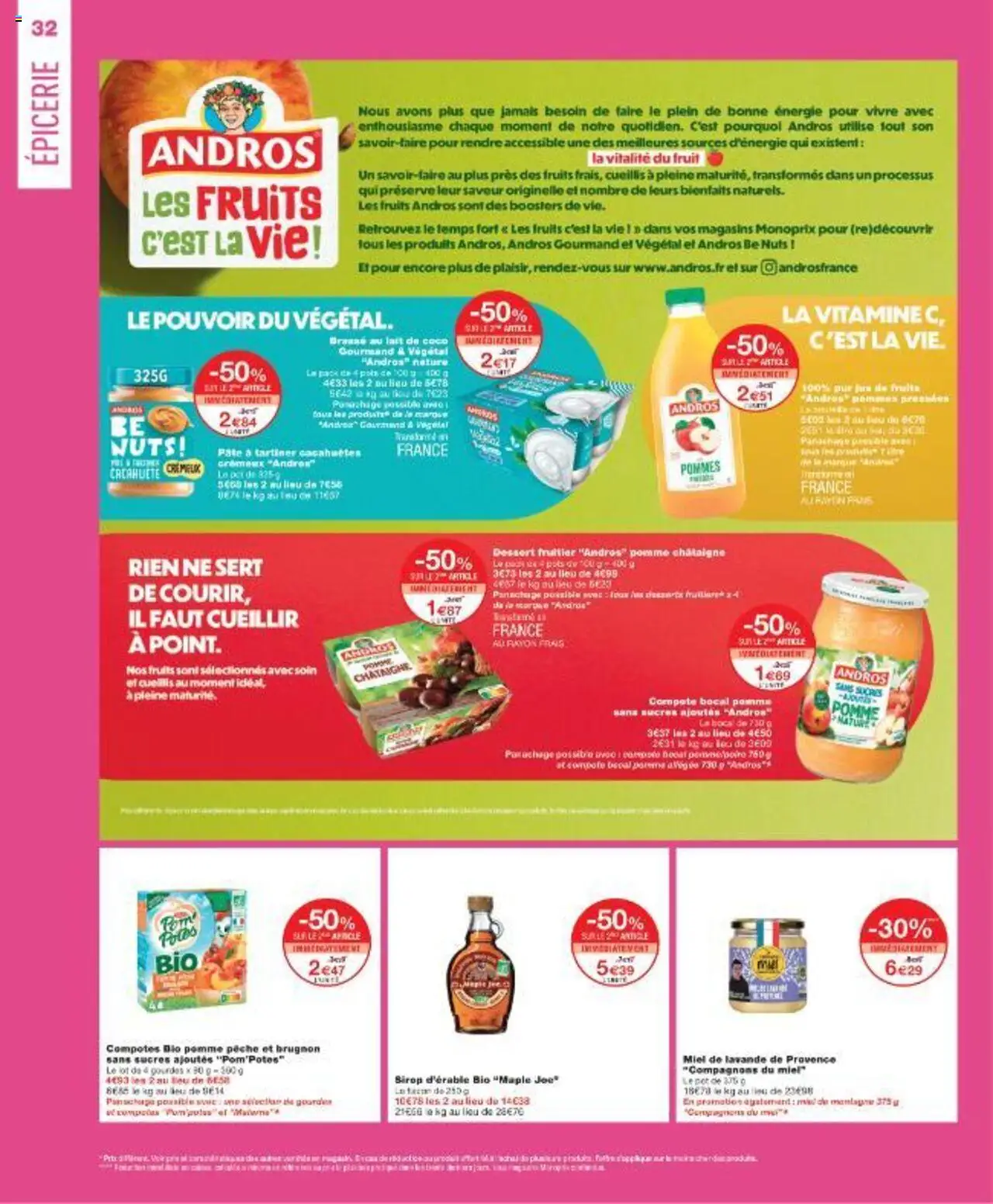  | Page: 32 | Produits: Pomme, Pom'potes, Miel, Pommes