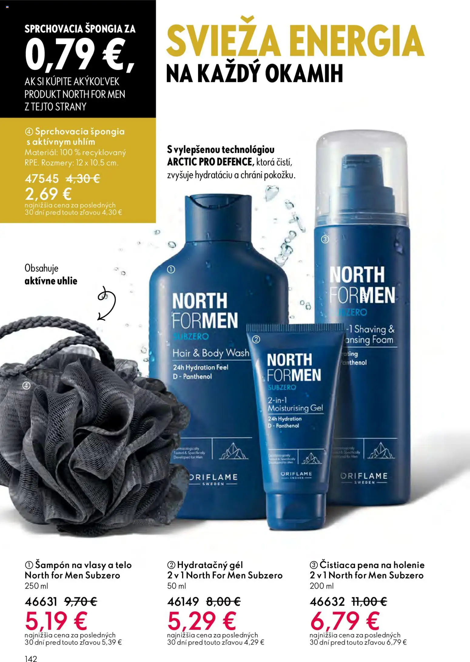 Nové Oriflame akcie – leták je platný od 25.03.2026 | Strana: 142 | Produkty: Šampón, Pena na holenie