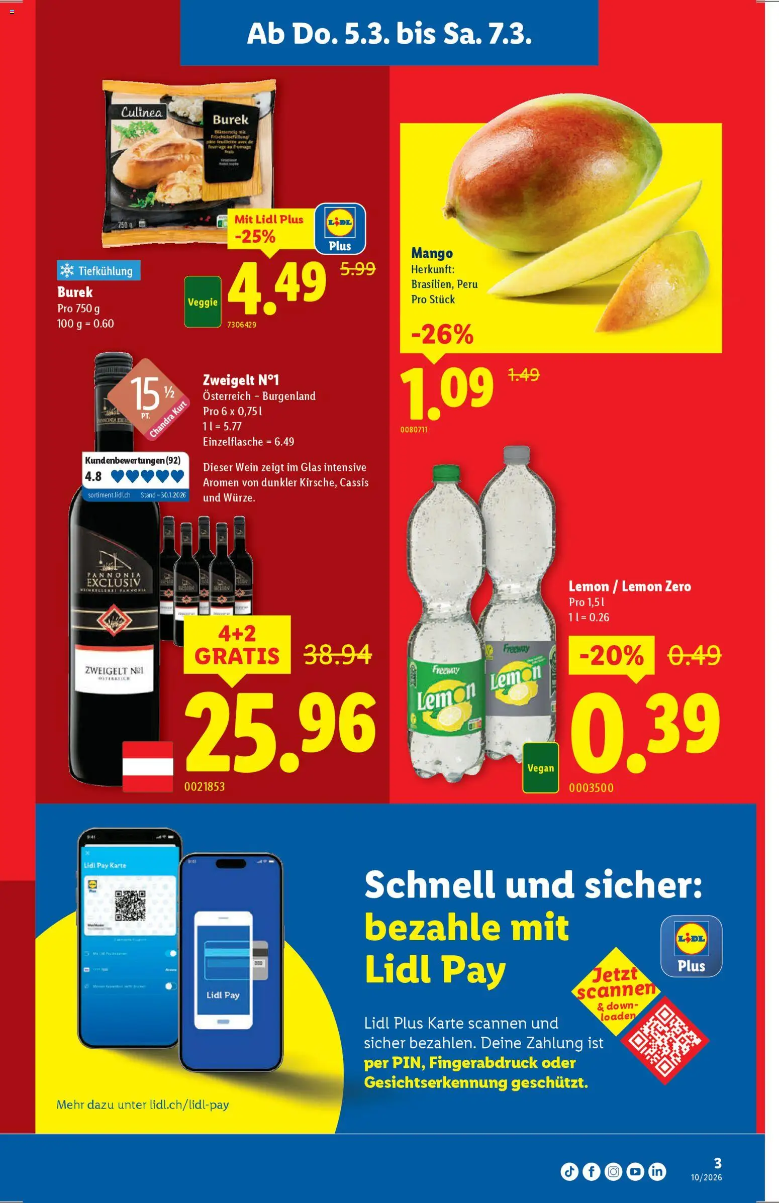 Lidl Aktionen – gültig ab 05.03.2026 | Seite: 3 | Produkte: Wein, Mango