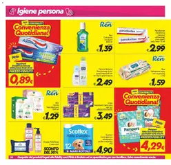 Anteprima del volantino SuperConveniente volantino Gela, Vittoria valido a partire dal 07.04.2026 | Pagina: 20 | Prodotti: Acqua micellare, Struccante, Pannolini, Intimo