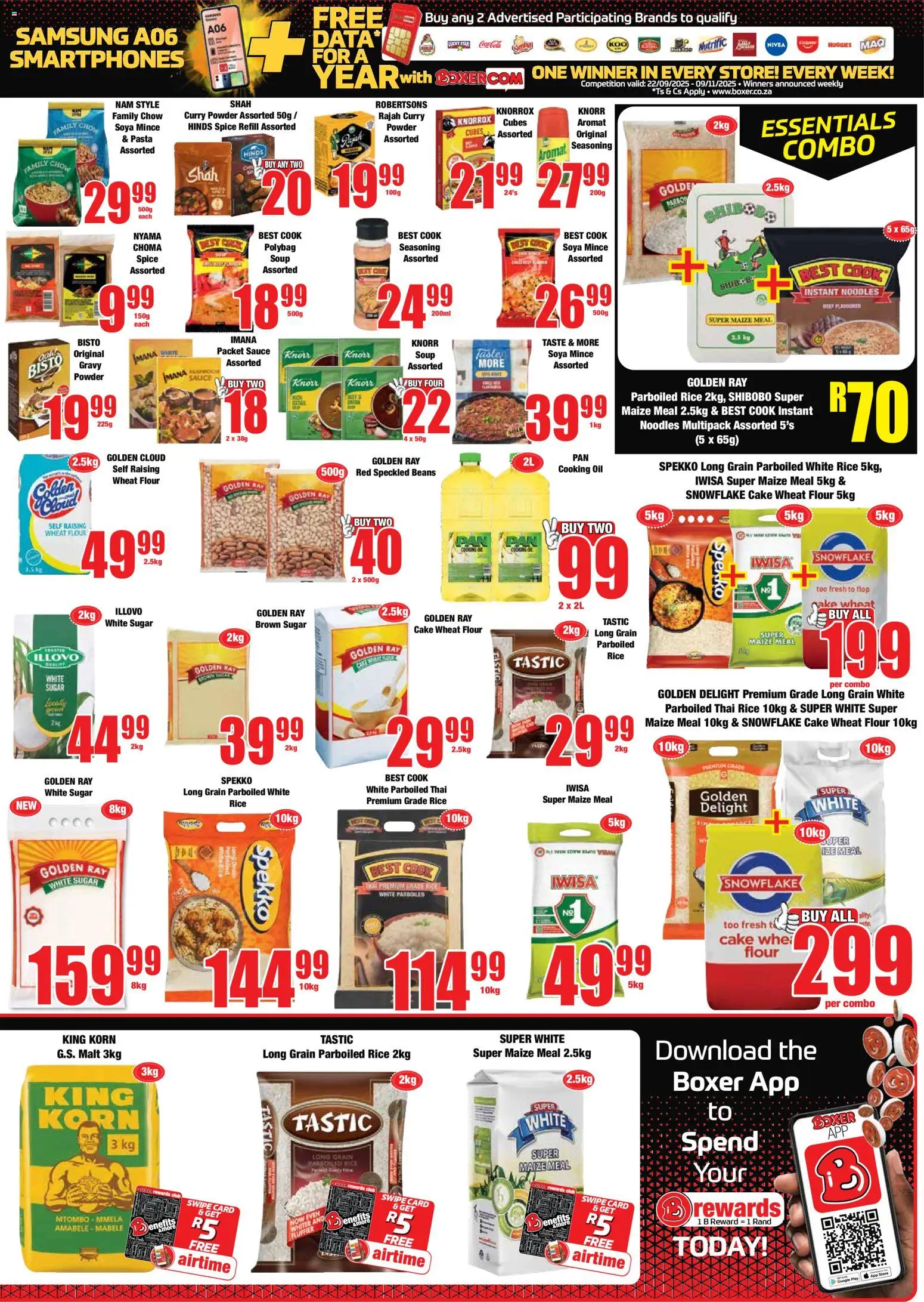 New Boxer catalogue – valid from 23.10.2025 | Page: 9 | Products: Cake, Maize meal, Powder, Aromat