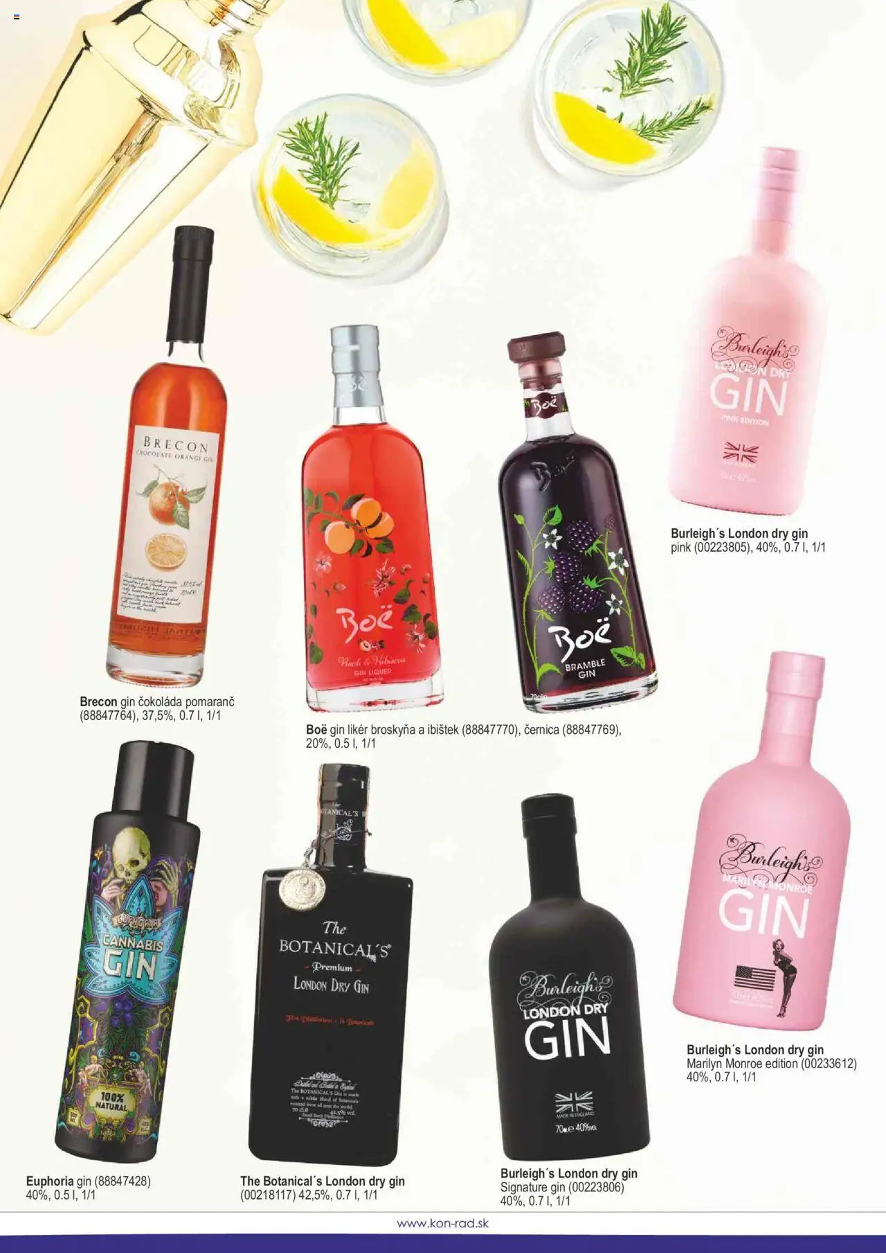 Nové KON - RAD akcie – leták je platný od 01.05.2025 | Strana: 9 | Produkty: Čokoláda, Gin
