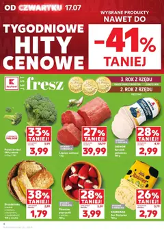 Kaufland gazetka od 17.07.2025 | Strona: 4 | Produkty: Kurczak, Ser, Warzywa, Owoce