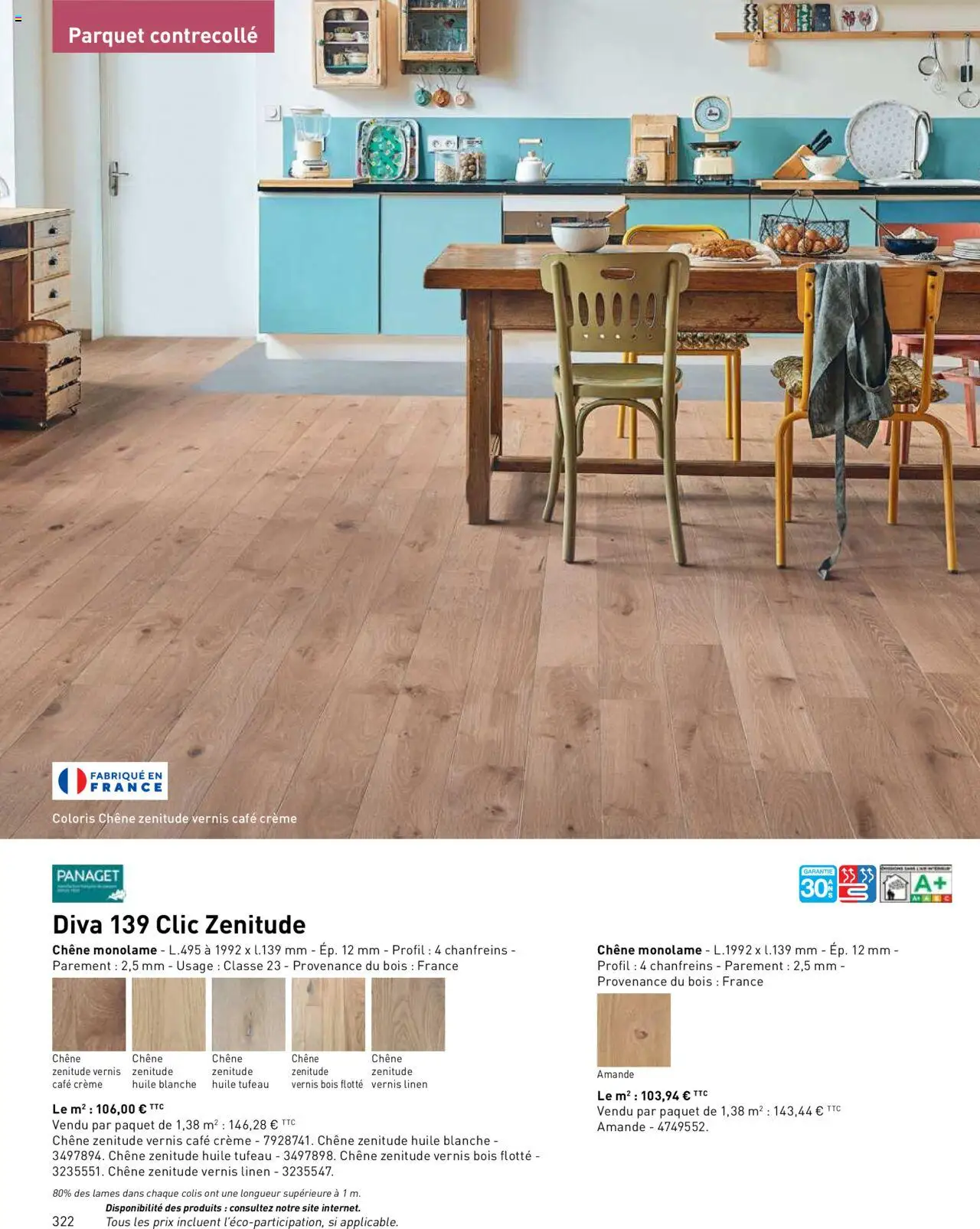  | Page: 322 | Produits: Amande, Parquet, Café, Crème