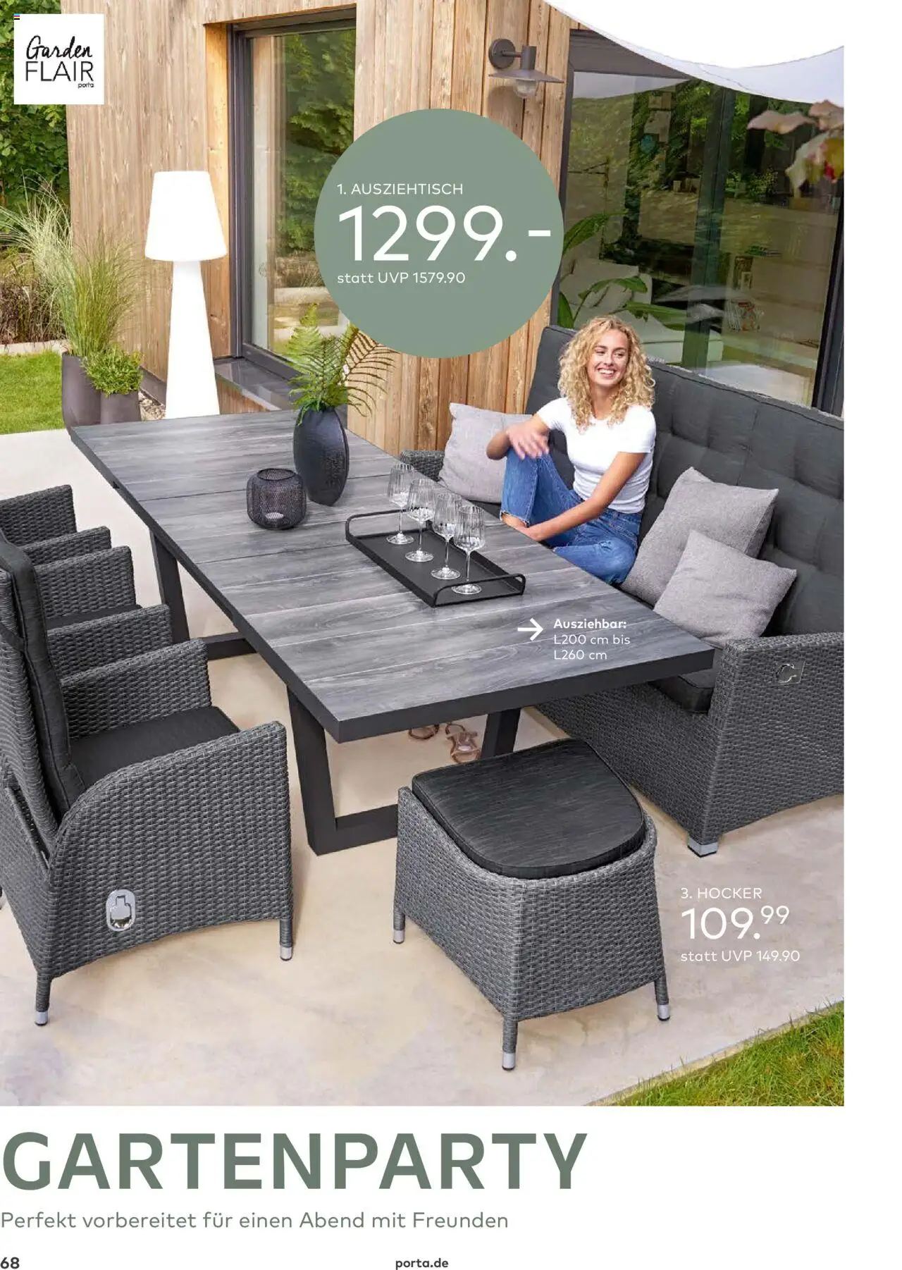 Porta! - Outdoor - Gartenmöbelkatalog 2025 - gültig ab dem 02.03.2025 | Seite: 68 | Produkte: Hocker