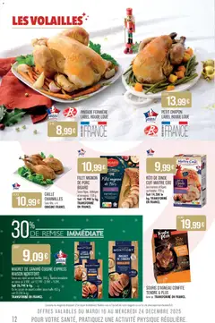 Match Supermarché - Prévisualisation de Match Supermarché catalogue | Meaux valide à partir de 16.12.2025 | Page: 12 | Produits: Chapon, Rôti de dinde, Souris d'agneau, Pintade