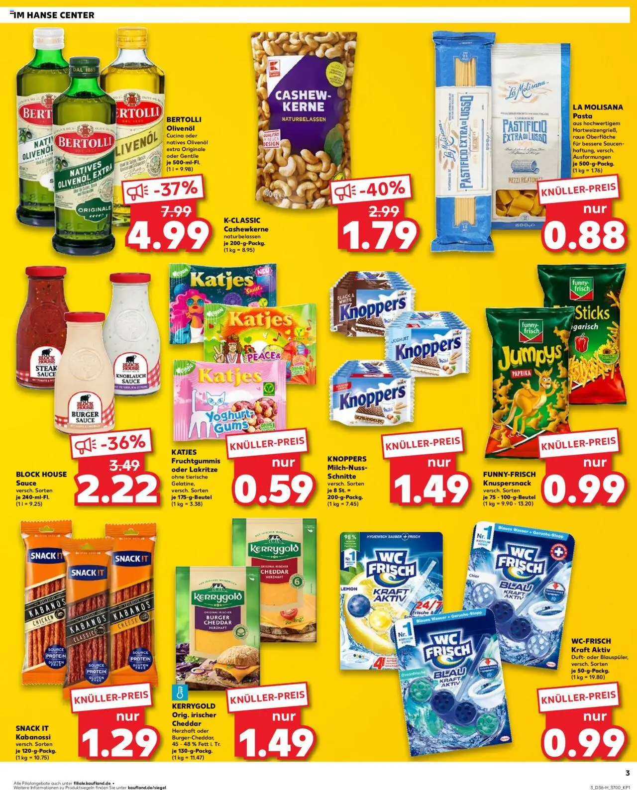 Kaufland prospekt Rostock	 – gültig ab 04.09.2025 | Seite: 3 | Produkte: Funny frisch, Katjes, Duft, Wasser