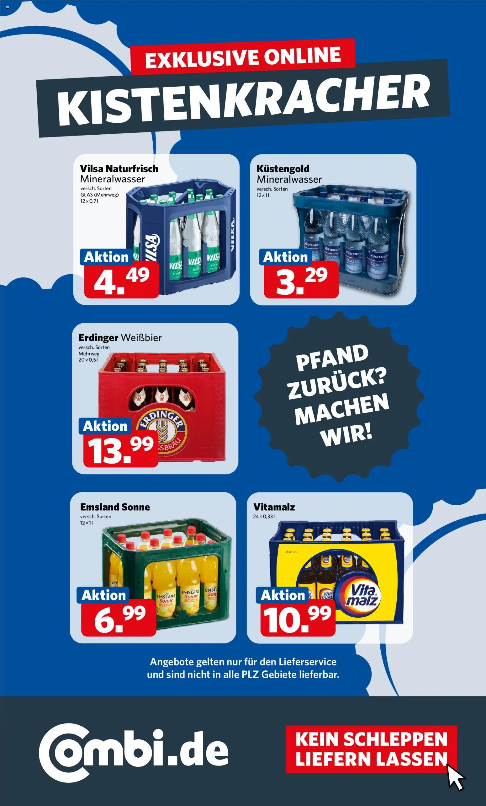 Combi Prospekt 	 – gültig ab 16.02.2026 | Seite: 31 | Produkte: Erdinger, Weißbier, Mineralwasser