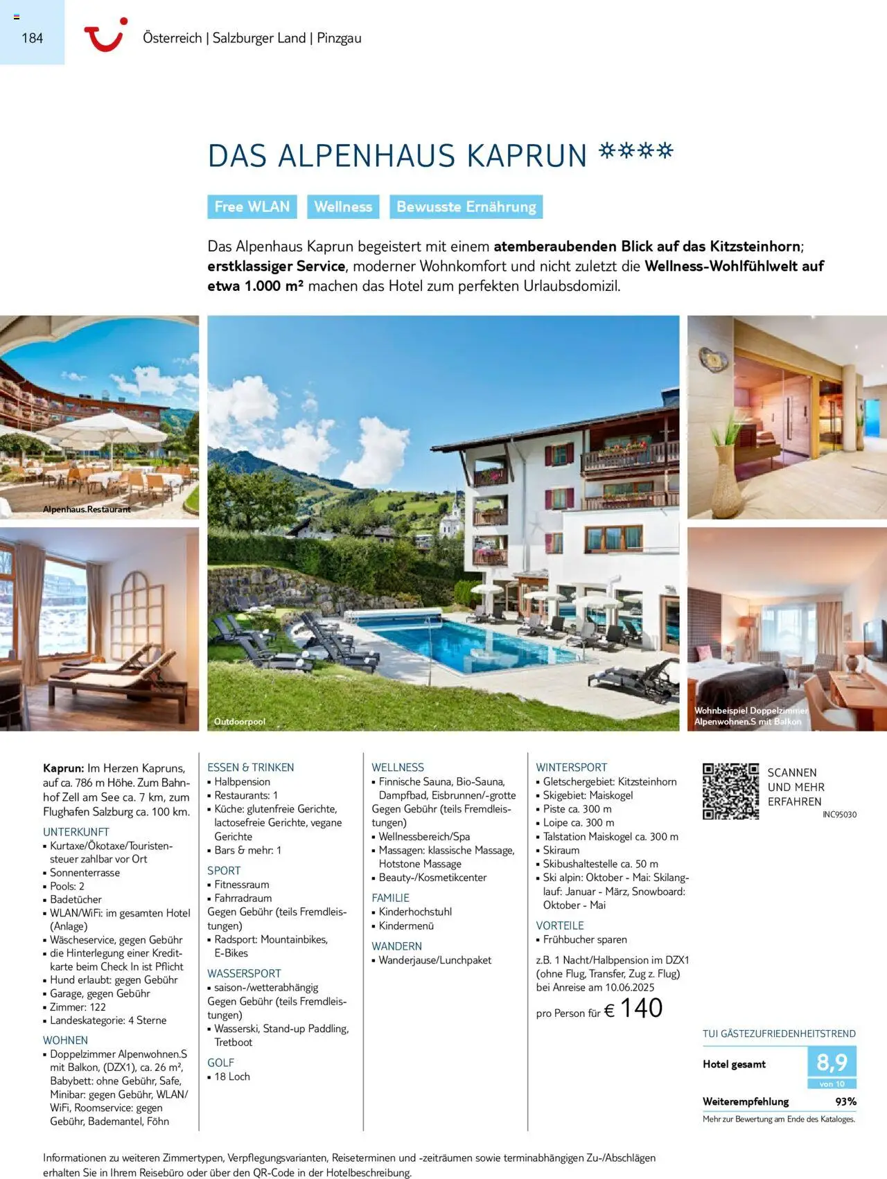 TUI Prospekt 	 – gültig ab 01.11.2024 | Seite: 184 | Produkte: Küche, Ski, Snowboard, Föhn