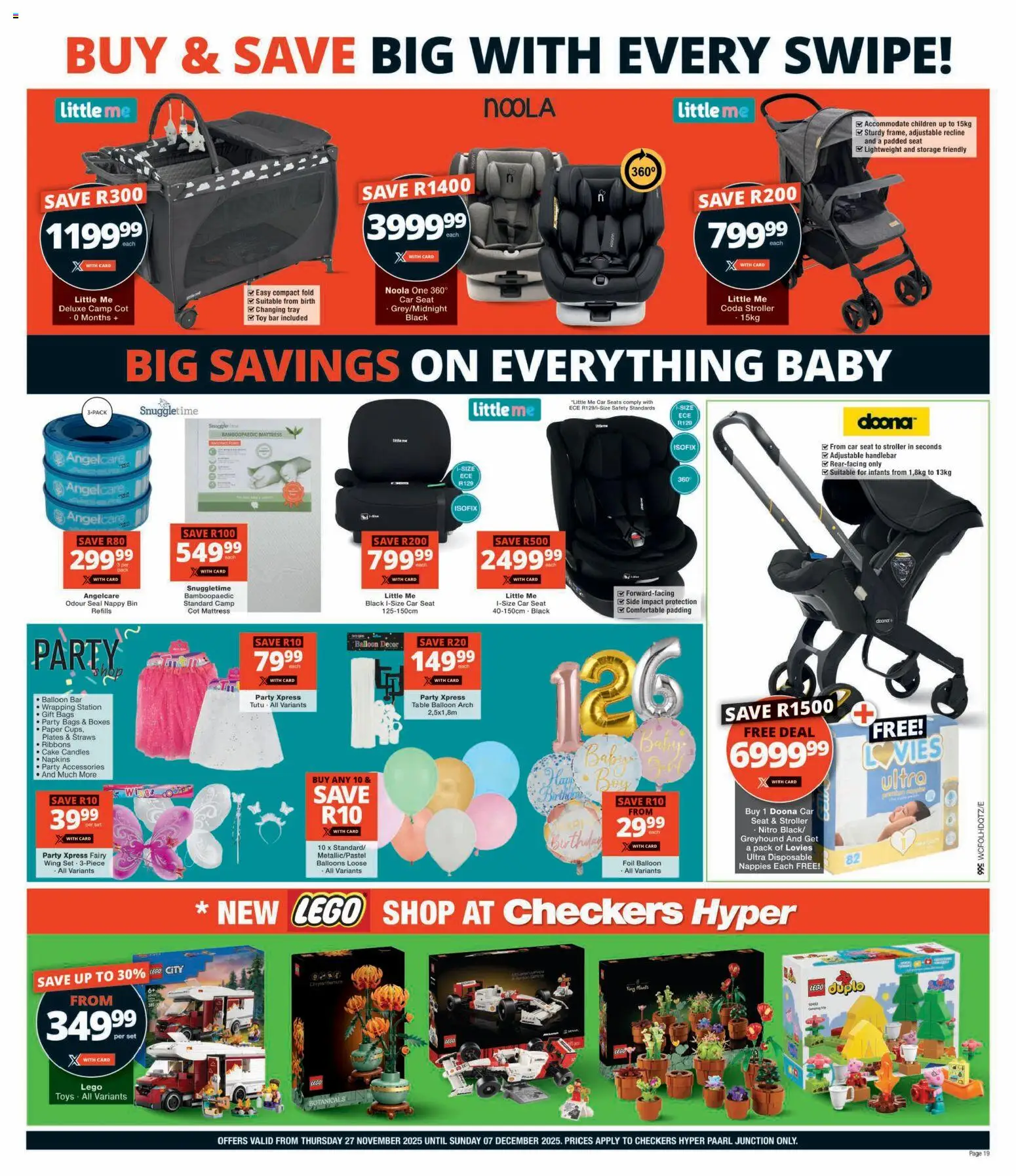 New Checkers catalogue – valid from 27.11.2025 | Page: 19 | Products: Tray, Mattress, Paper, Agua mineral