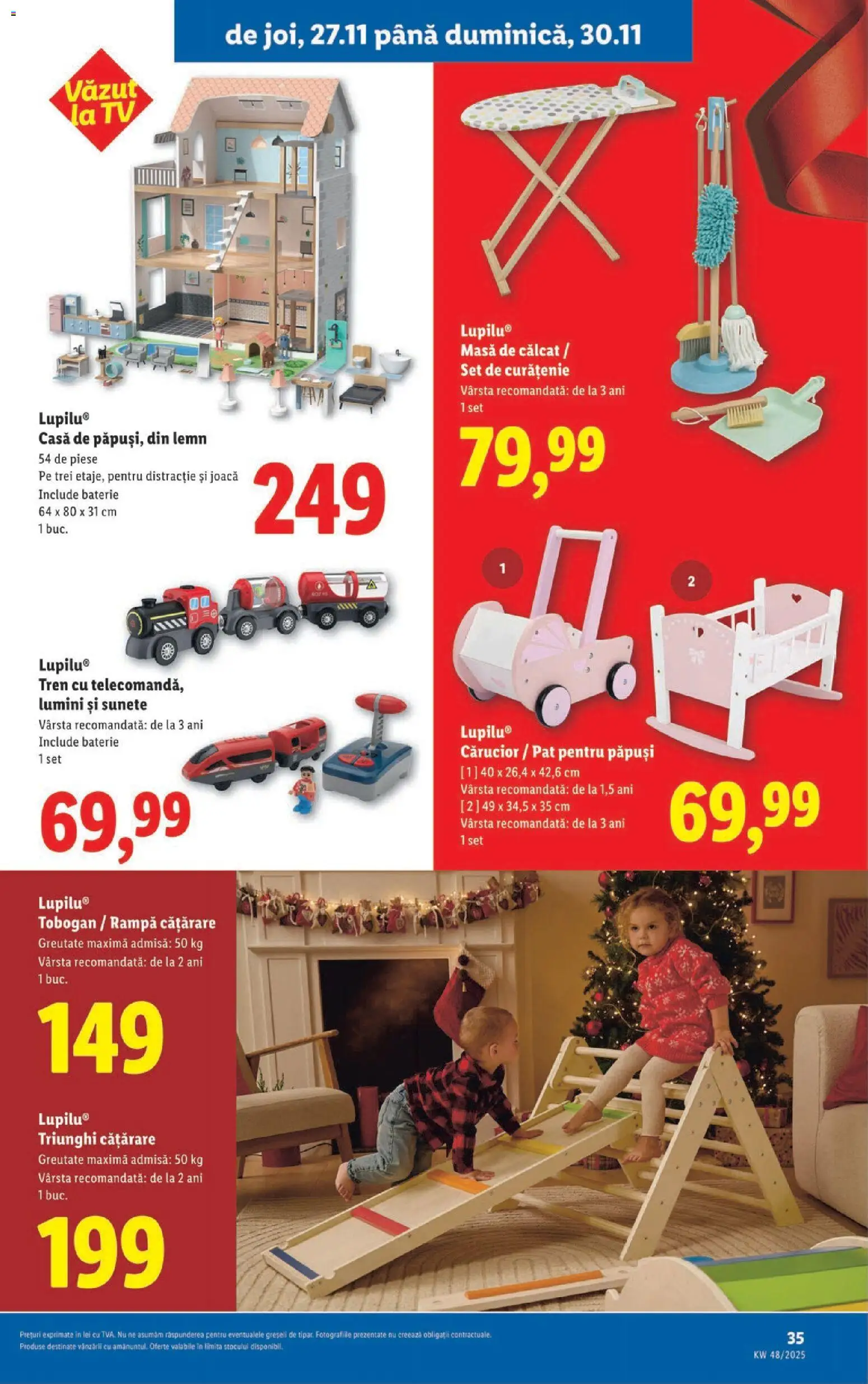 Noul catalog Lidl – valabil de la 24.11.2025 | Pagină: 35 | Produse: Pat, Masă, Baterie, Masă de călcat