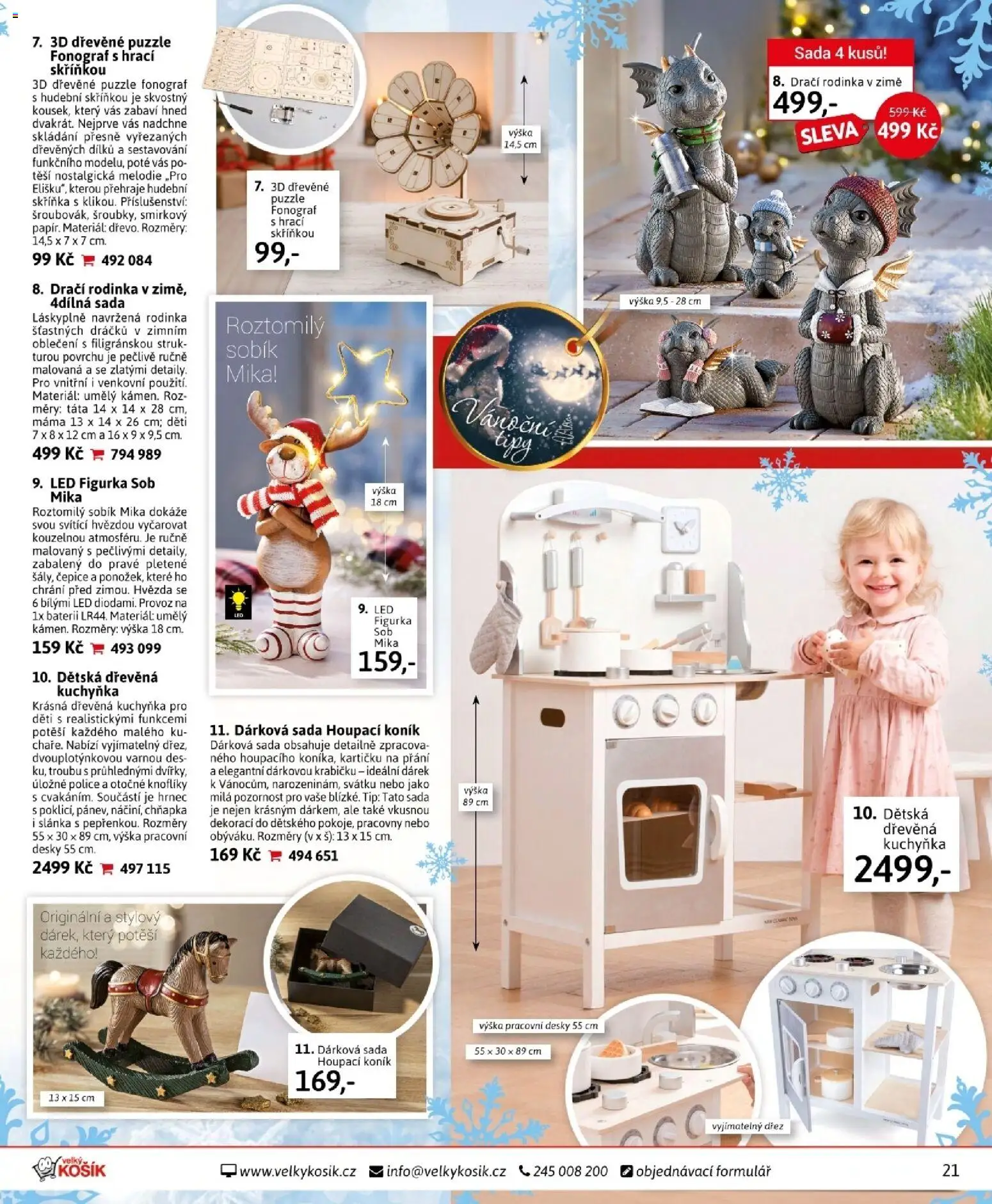 Velký Košík katalog prosinec 2025 od 01.12.2025 | Strana: 21 | Produkty: Kuchyňka, Dřevěná kuchyňka, Mila, Chňapka