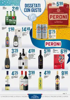 Anteprima del volantino Sidis volantino Mini valido a partire dal 23.03.2026 | Pagina: 11 | Prodotti: Birra, Spumante, Limoncello, Heineken