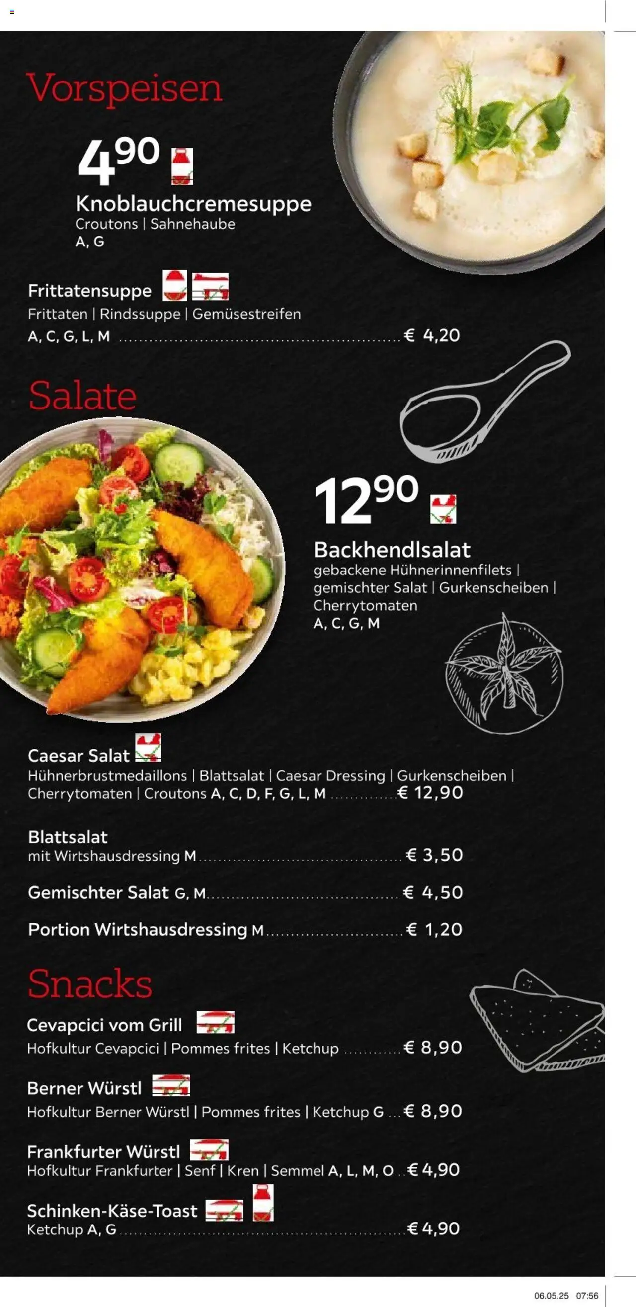 XXXLutz Aktuelle Speisekarte gültig ab 15.05.2025 | Seite: 2 | Produkte: Ketchup, Salat, Grill