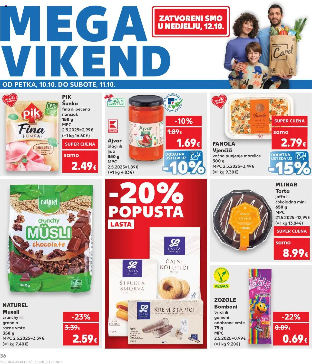 Kaufland katalog | vrijedi od 08.10.2025 | Stranica: 36 | Proizvodi: Šunka, Ajvar, Narezak, Marelice