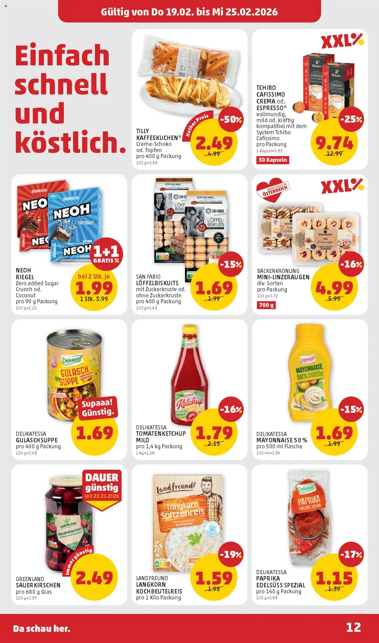 Penny Markt Flugblatt gültig ab 19.02.2026 | Seite: 12 | Produkte: Ketchup, Mayonnaise