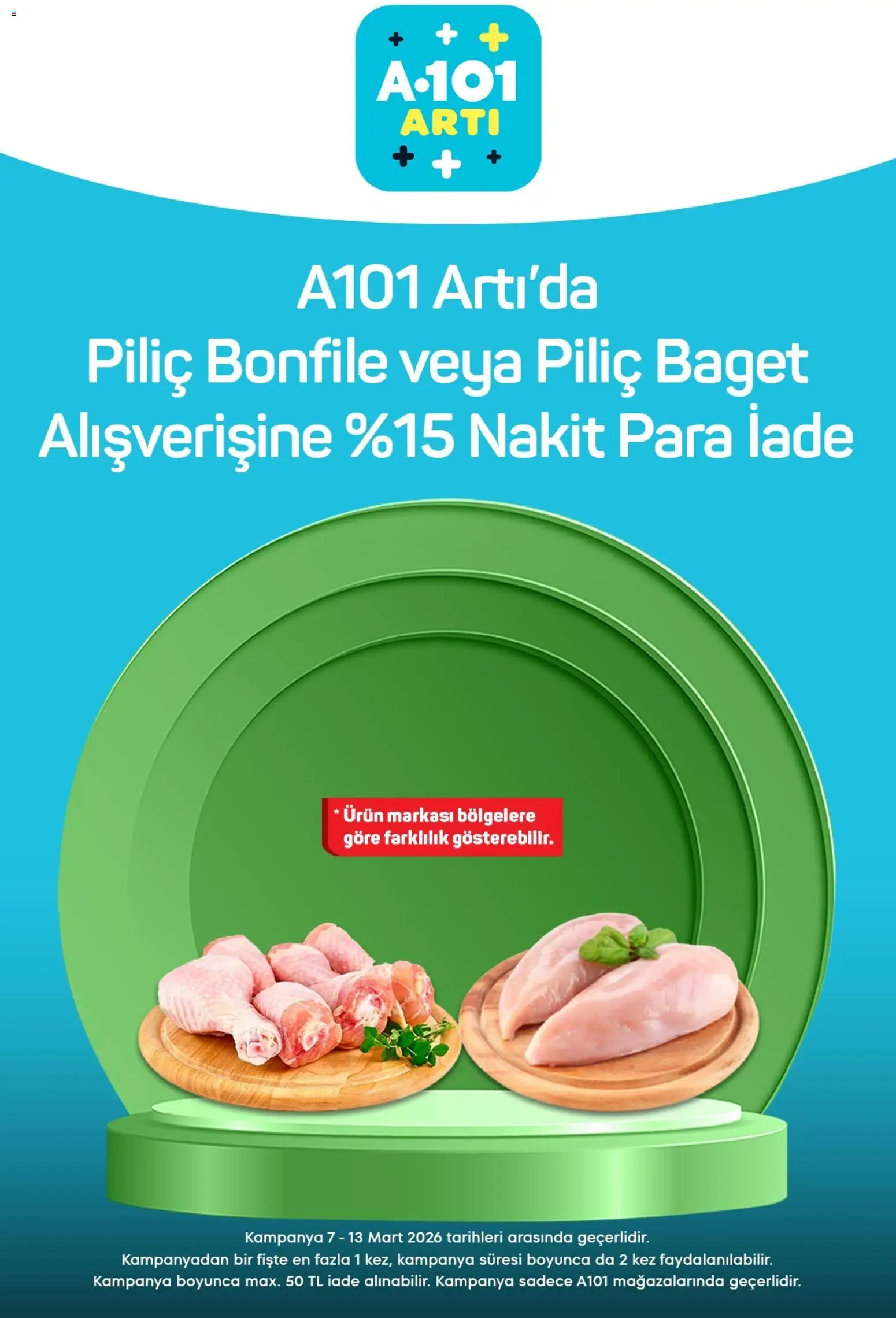 A101 - Arti - 07.03.2026 tarihinden itibaren geçerlidir | Sayfa: 2 | Ürünler: Piliç, Piliç bonfile