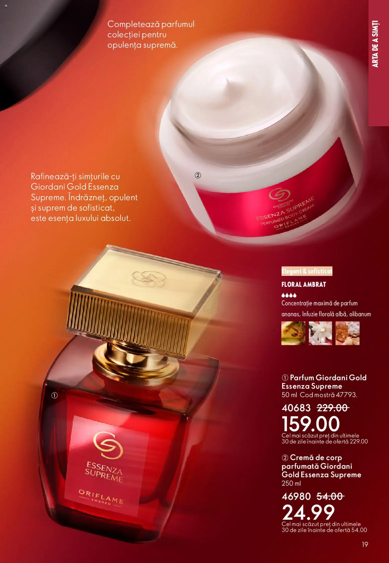 Noul catalog Oriflame – valabil de la 15.04.2026 | Pagină: 19 | Produse: Body, Parfum, Cremă, Cremă de corp