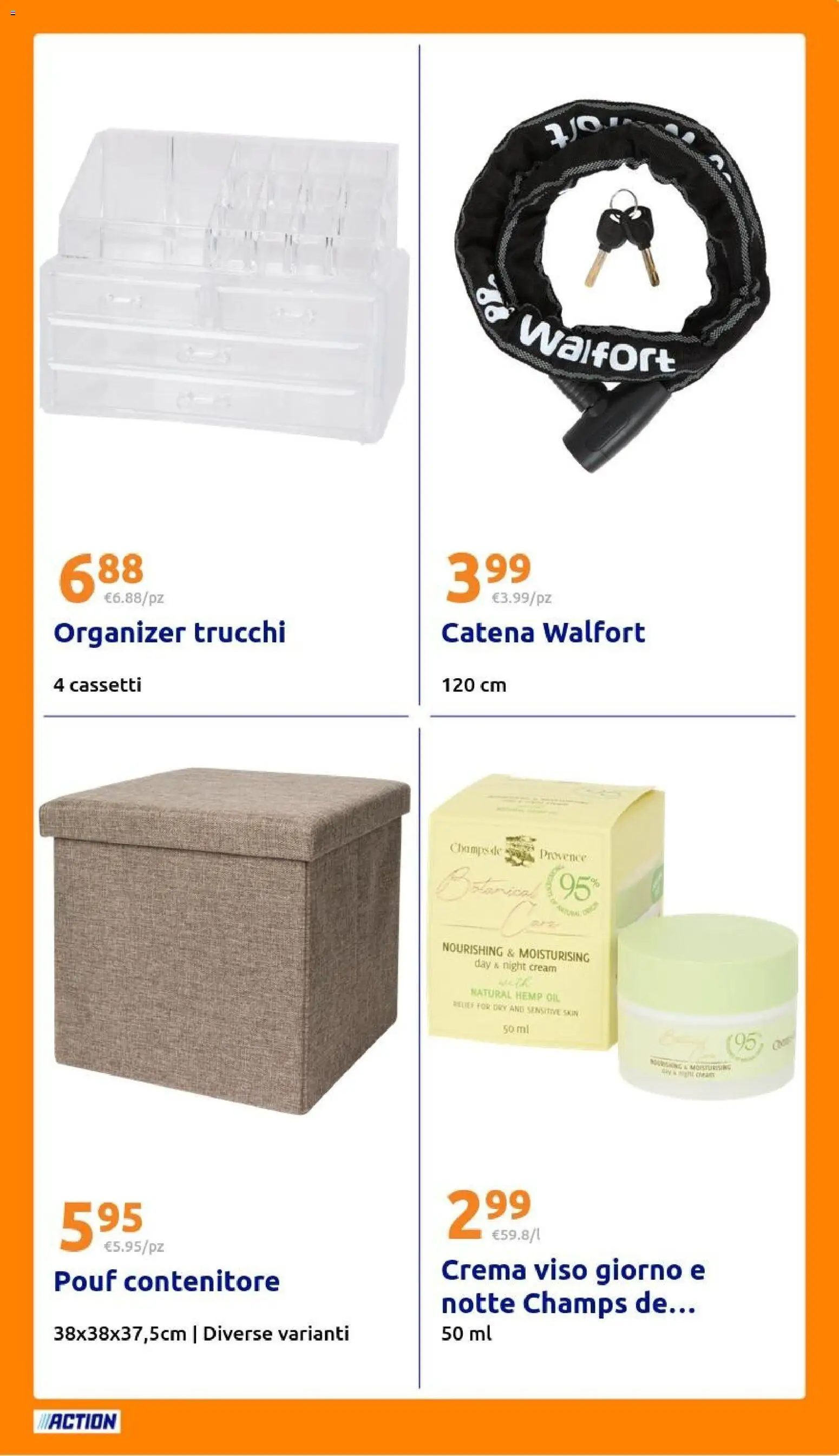 Volantino Action del 01.04.2026 | Pagina: 21 | Prodotti: Crema, Crema viso, Contenitore