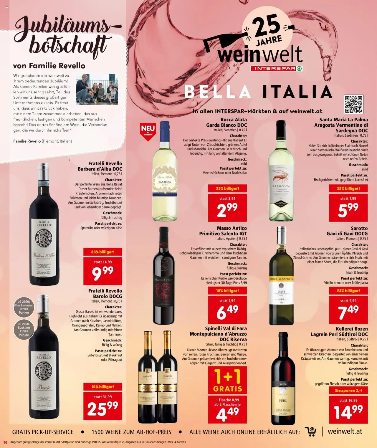 Interspar Flugblatt - Kärnten gültig ab 11.09.2025 | Seite: 10 | Produkte: Häränliha, Käse, Wein, Äpfel