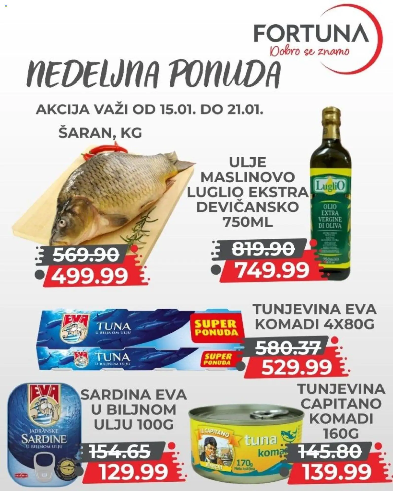 Fortuna Market katalog - važi od 15.01.2026 | Strana: 5 | Proizvode: Ulje, Sardina