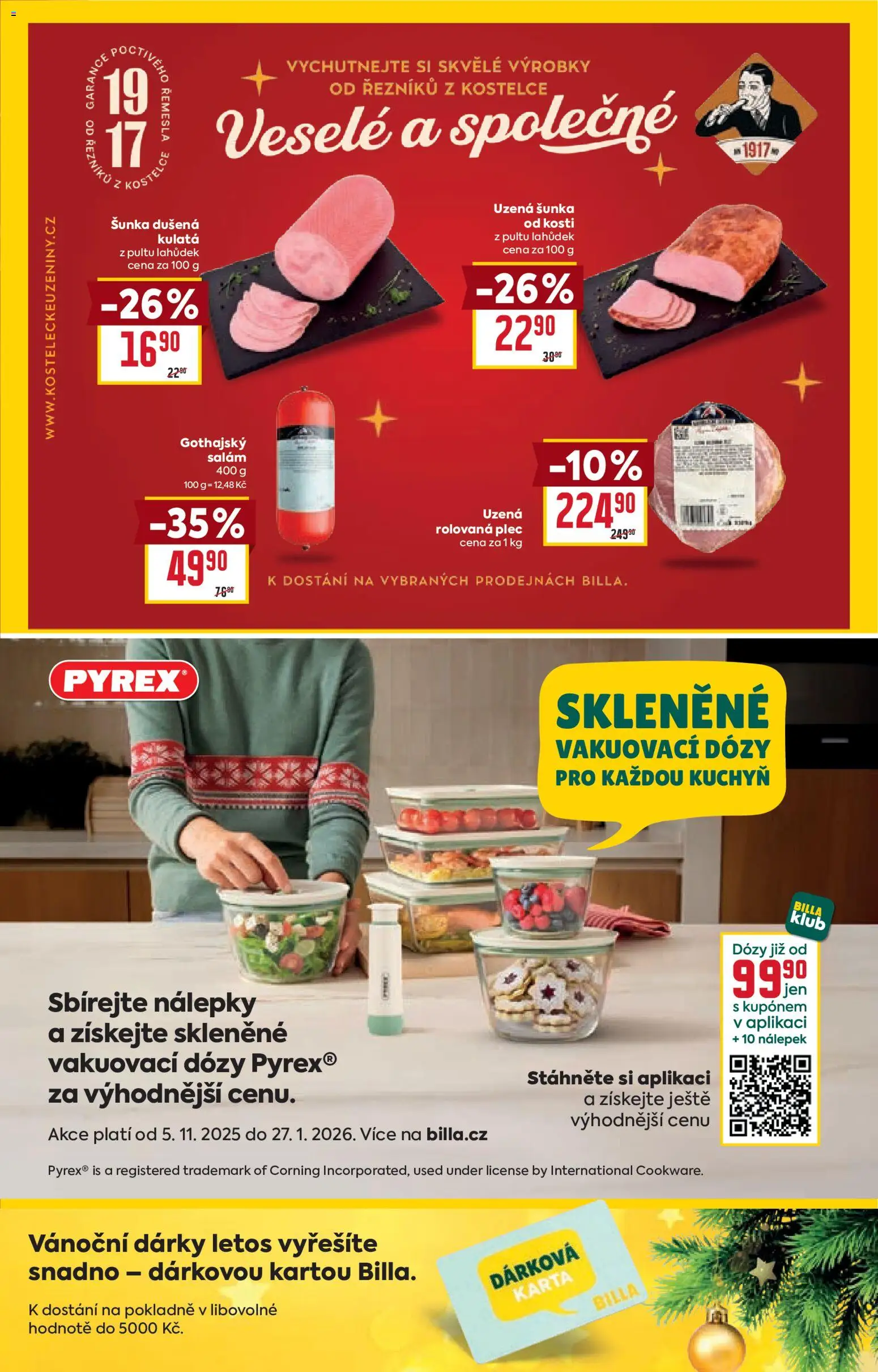 Billa Velký leták od 17.12.2025 | Strana: 15 | Produkty: Dózy, Salám, Šunka, Nálepky