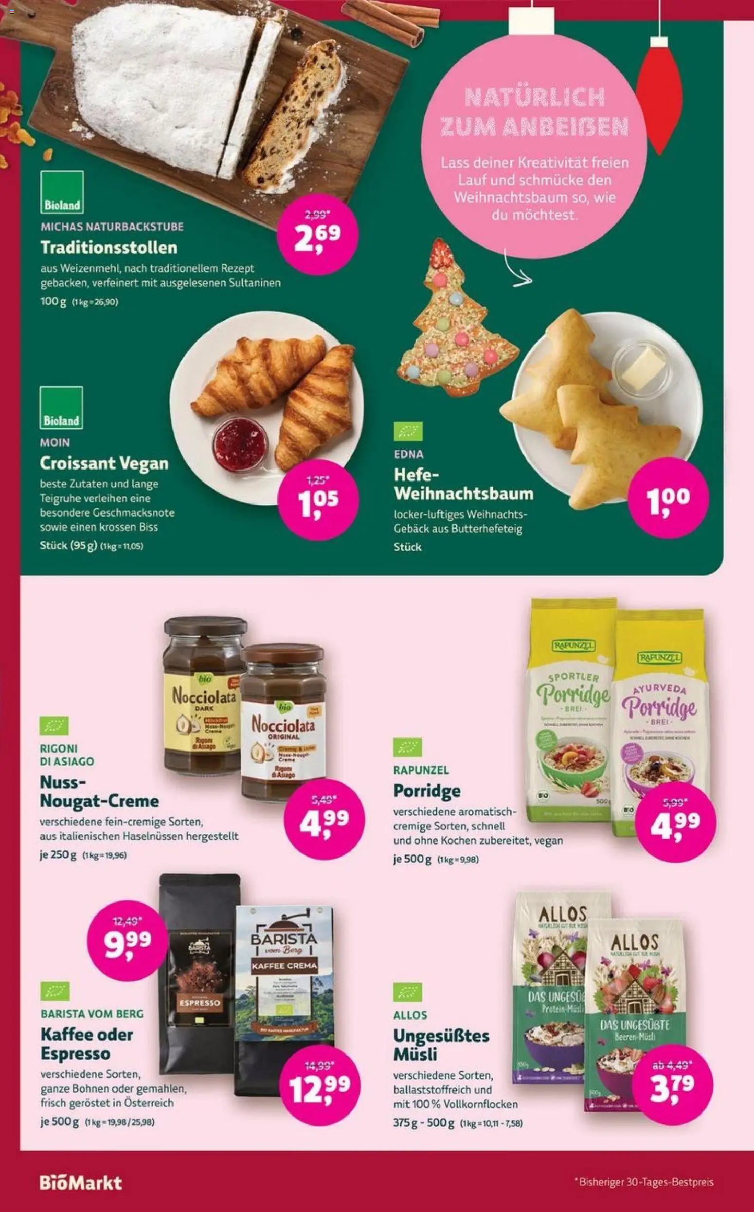 Denns BioMarkt Angebote – gültig ab 03.12.2025 | Seite: 8 | Produkte: Musli, Kaffee, Croissant