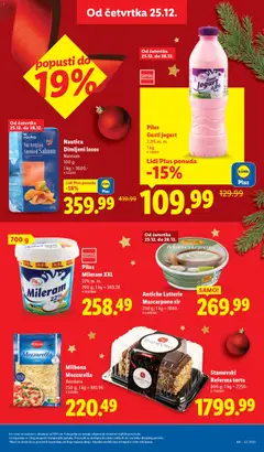 Milbona Mozzarella, Rendana, 250 g - pregled Lidl kataloga - važi od 25.12.2025 | Strana: 19