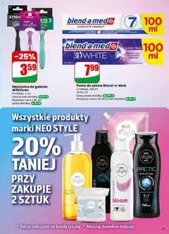 Pogląd oferty "Maszynka do golenia Wilkinson, 3 rodzaje, 1 szt." - ważna od 01.04.2026 | Strona: 73 | Produkty: Maszynka do golenia, Mydło, Pasta do zębów