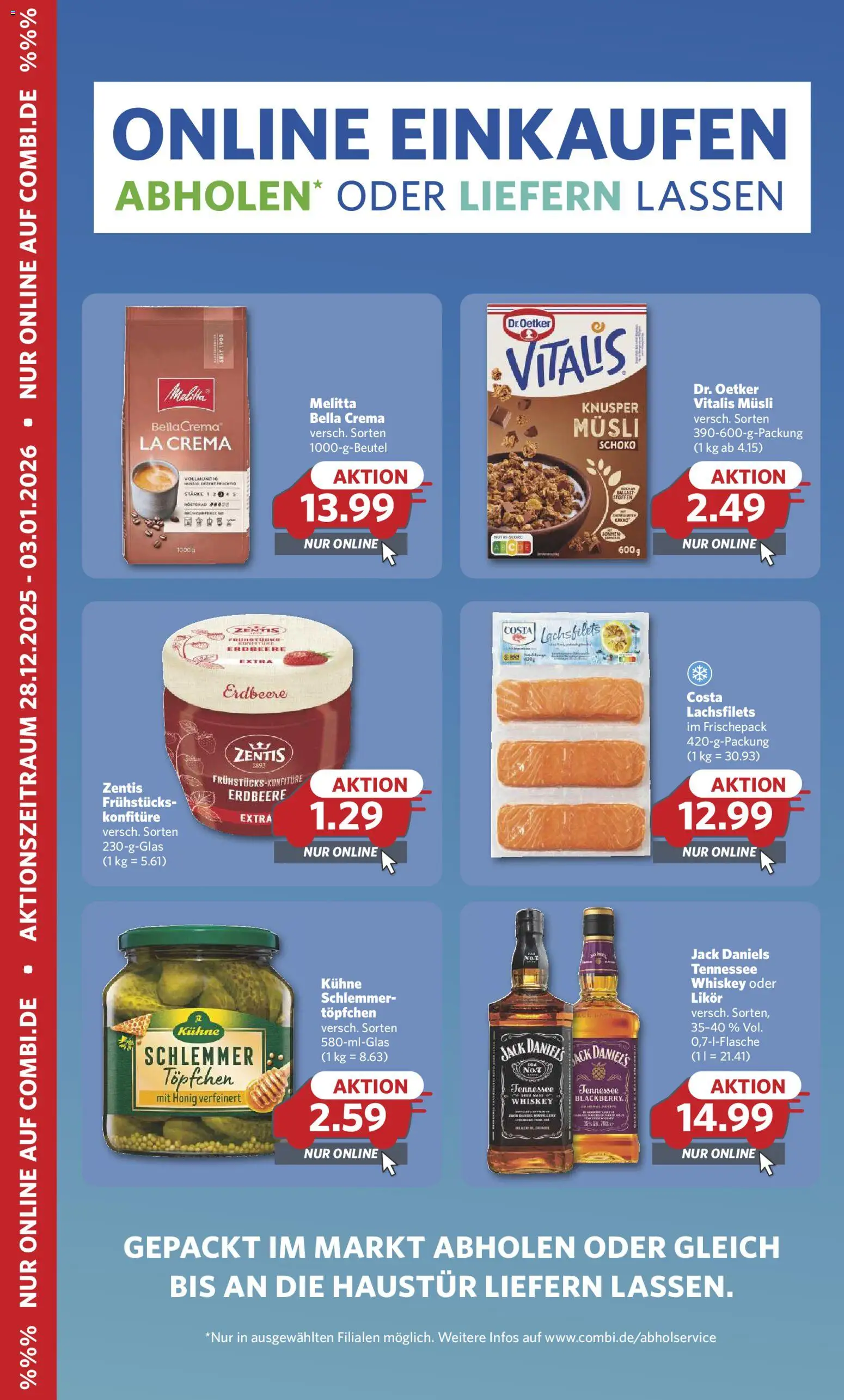 Combi Prospekt 	 – gültig ab 29.12.2025 | Seite: 31 | Produkte: Musli, Melitta, Jack Daniel's, Whiskey
