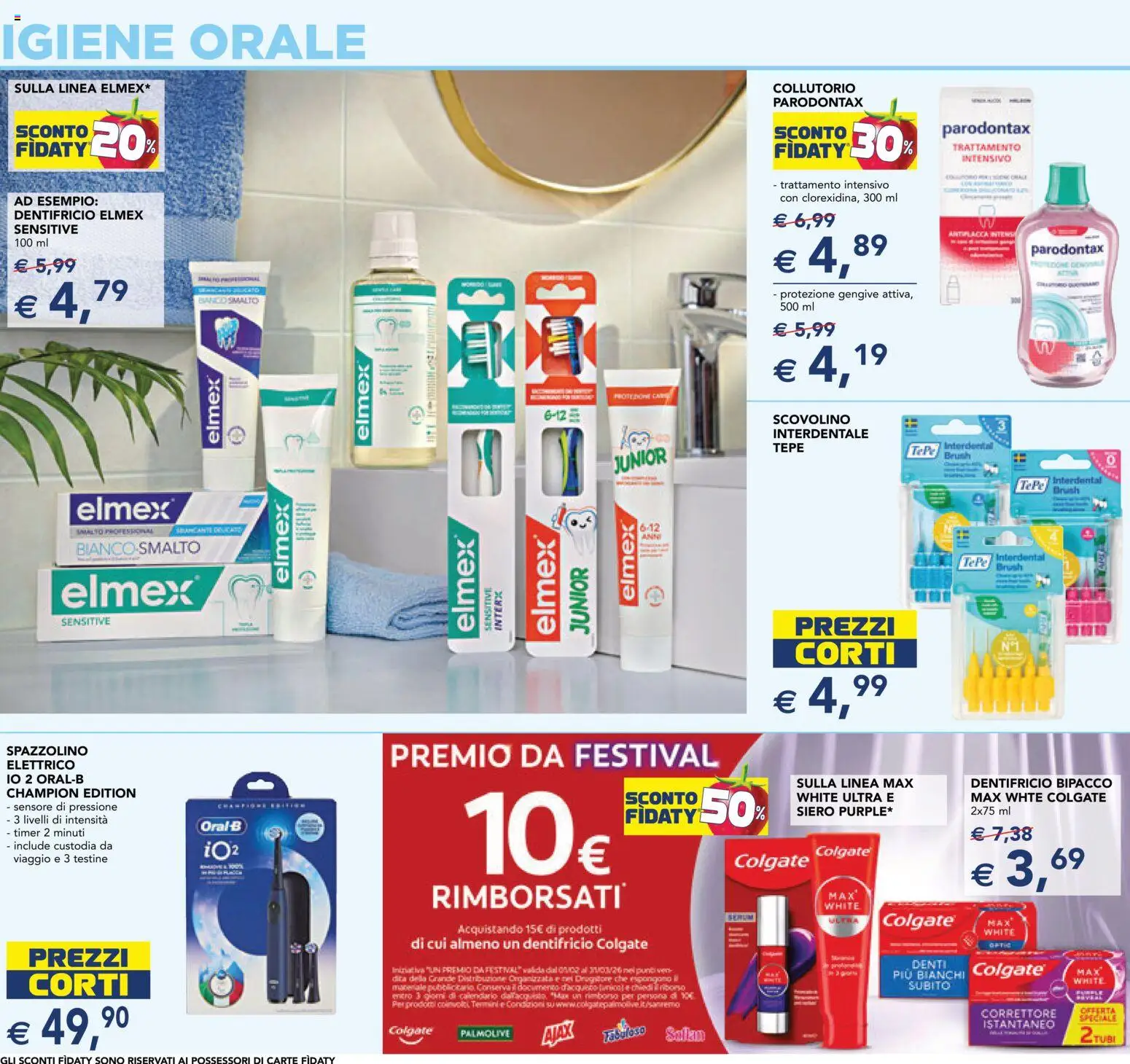 Volantino Esselunga S del 29.01.2026 | Pagina: 12 | Prodotti: Dentifricio, Spazzolino, Collutorio, Correttore