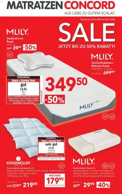 Matratzen Concord Linz ab 27.12.2025 gültig