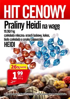 Pogląd oferty "Prim Market Promocja - Praliny Heidi" - ważna od 21.11.2025