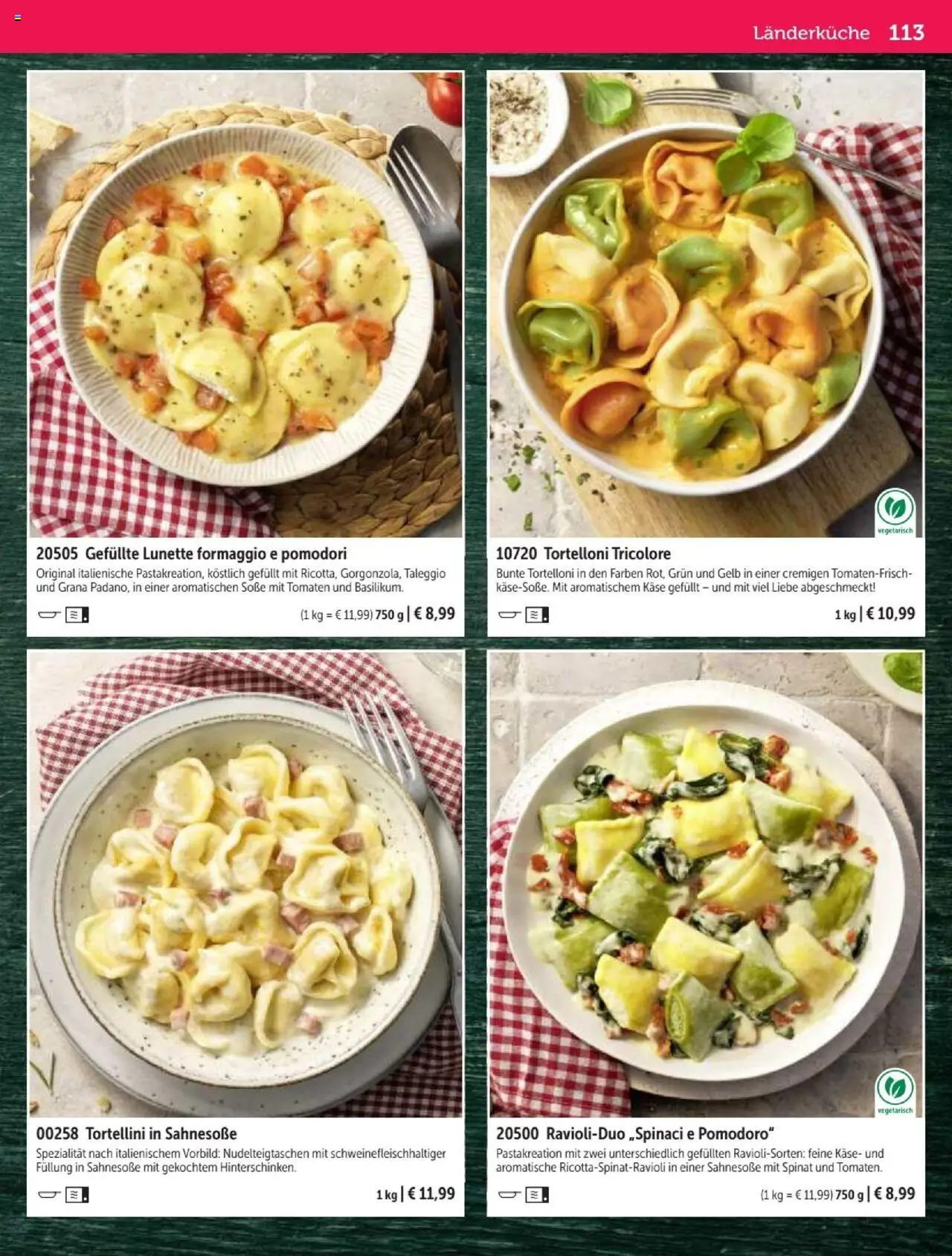 Bofrost Katalog – gültig ab 07.09.2025 | Seite: 113 | Produkte: Käse, Tomaten, Soße