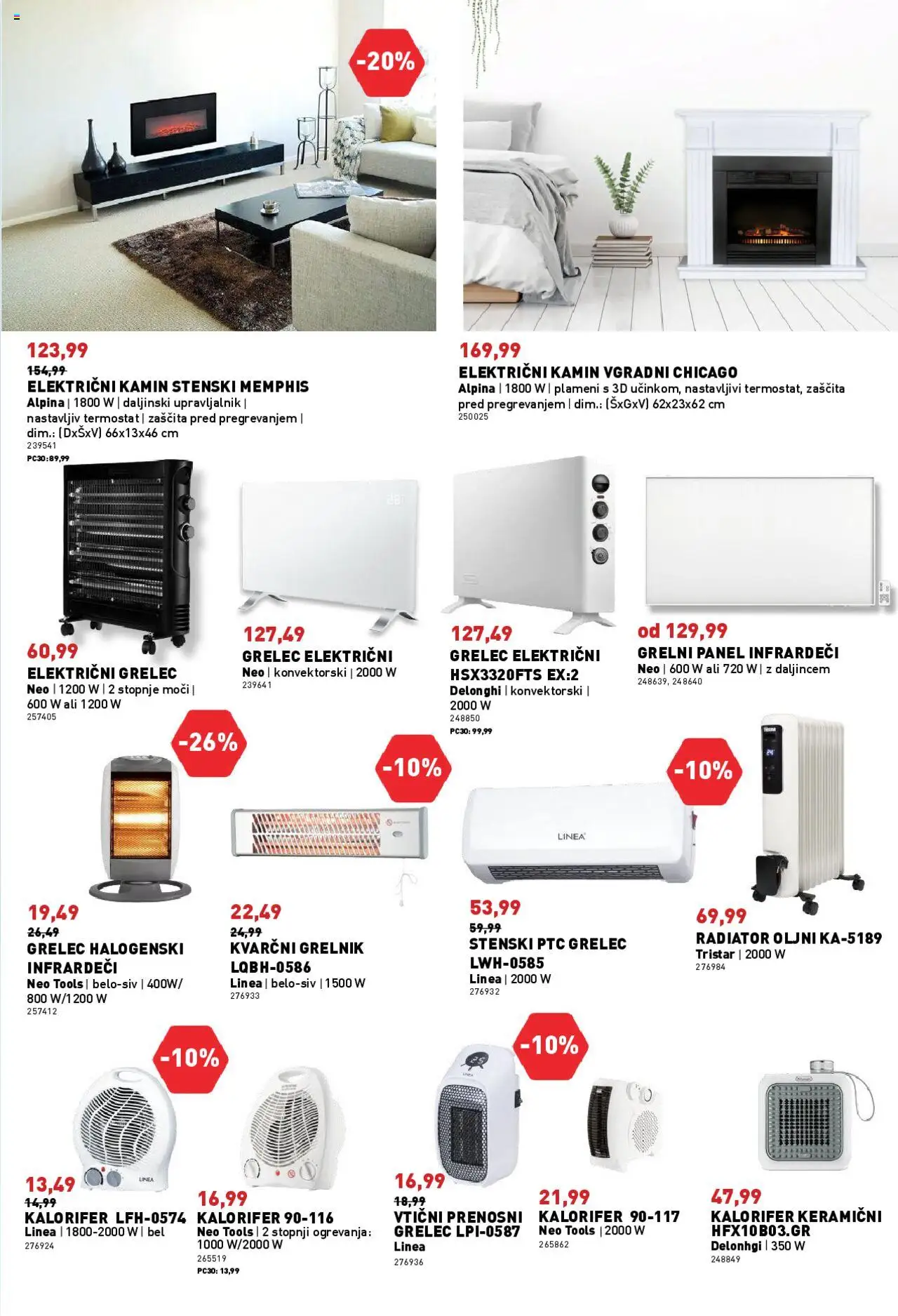 Novi Inpos katalog ponudbe – veljaven od 09.10.2025 | Stran: 17 | Izdelki: Radiator, Termostat, Grelec