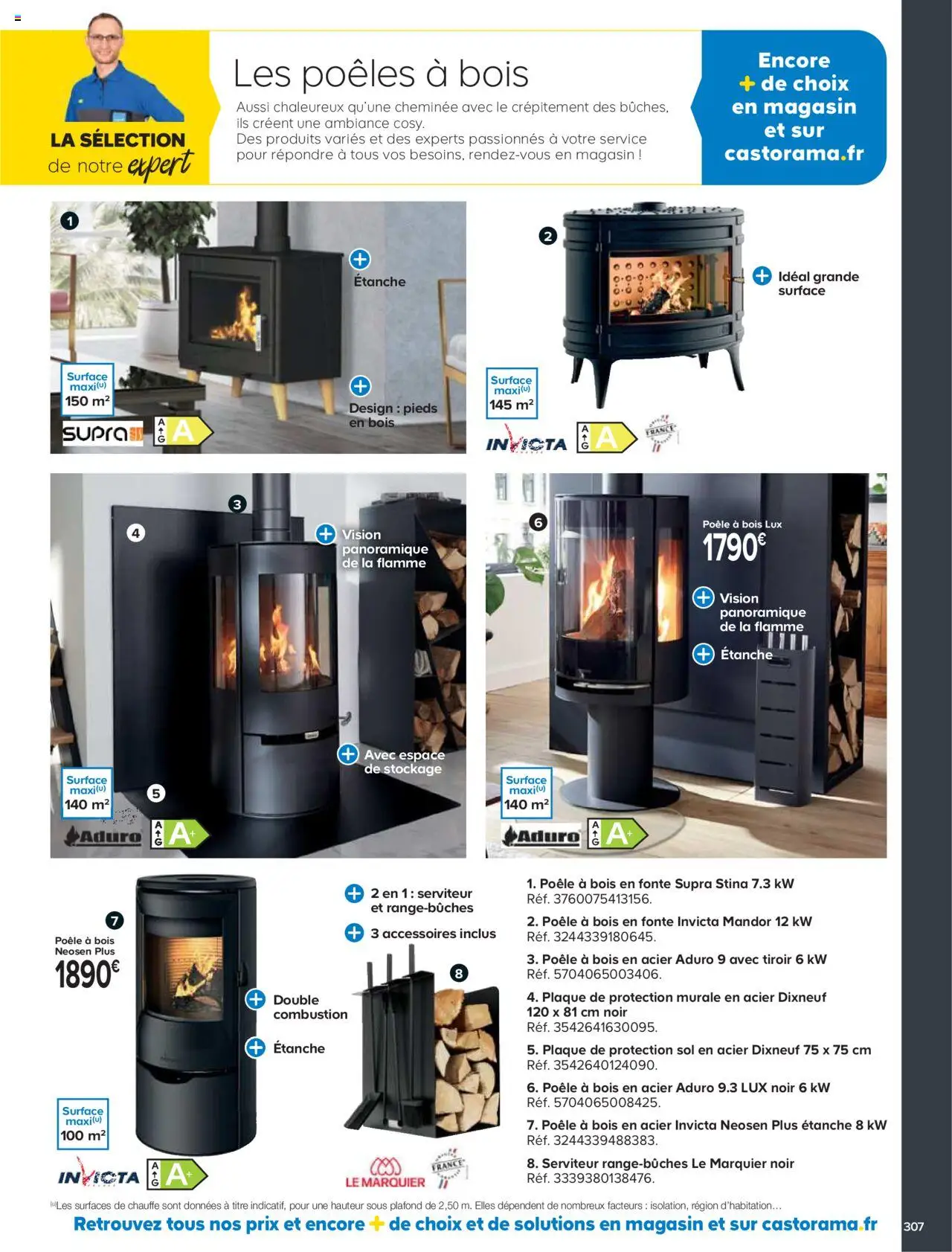 {H1} | Page: 307 | Produits: Poêle, Poêle à bois